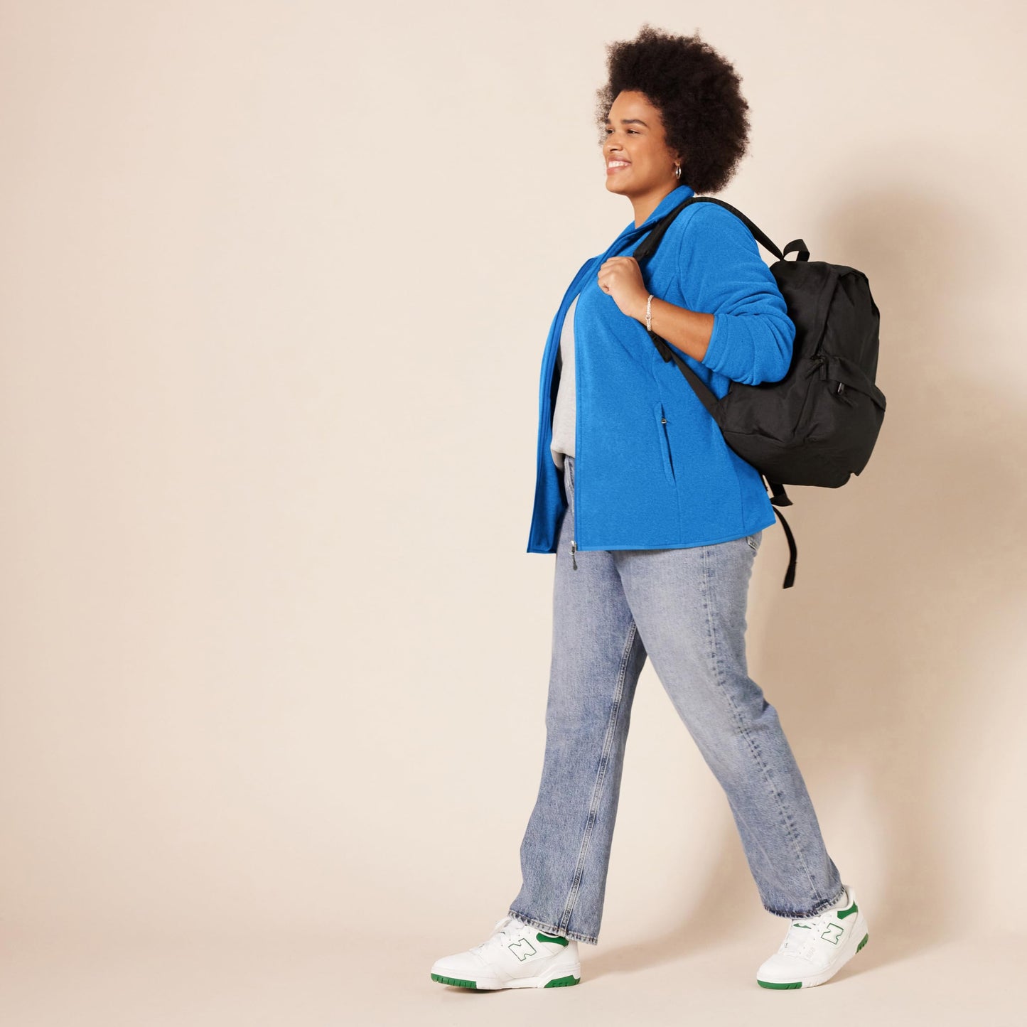 Amazon Essentials Women's Classic-Fit Full-Zip Polar Soft Fleece Jacket (Available in Plus Size), Royal Blue, X-Large