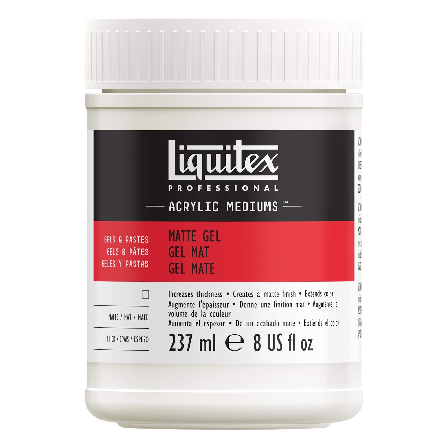 Reeves Liquitex 8-Ounce Matte Gel Acrylic Medium Gel