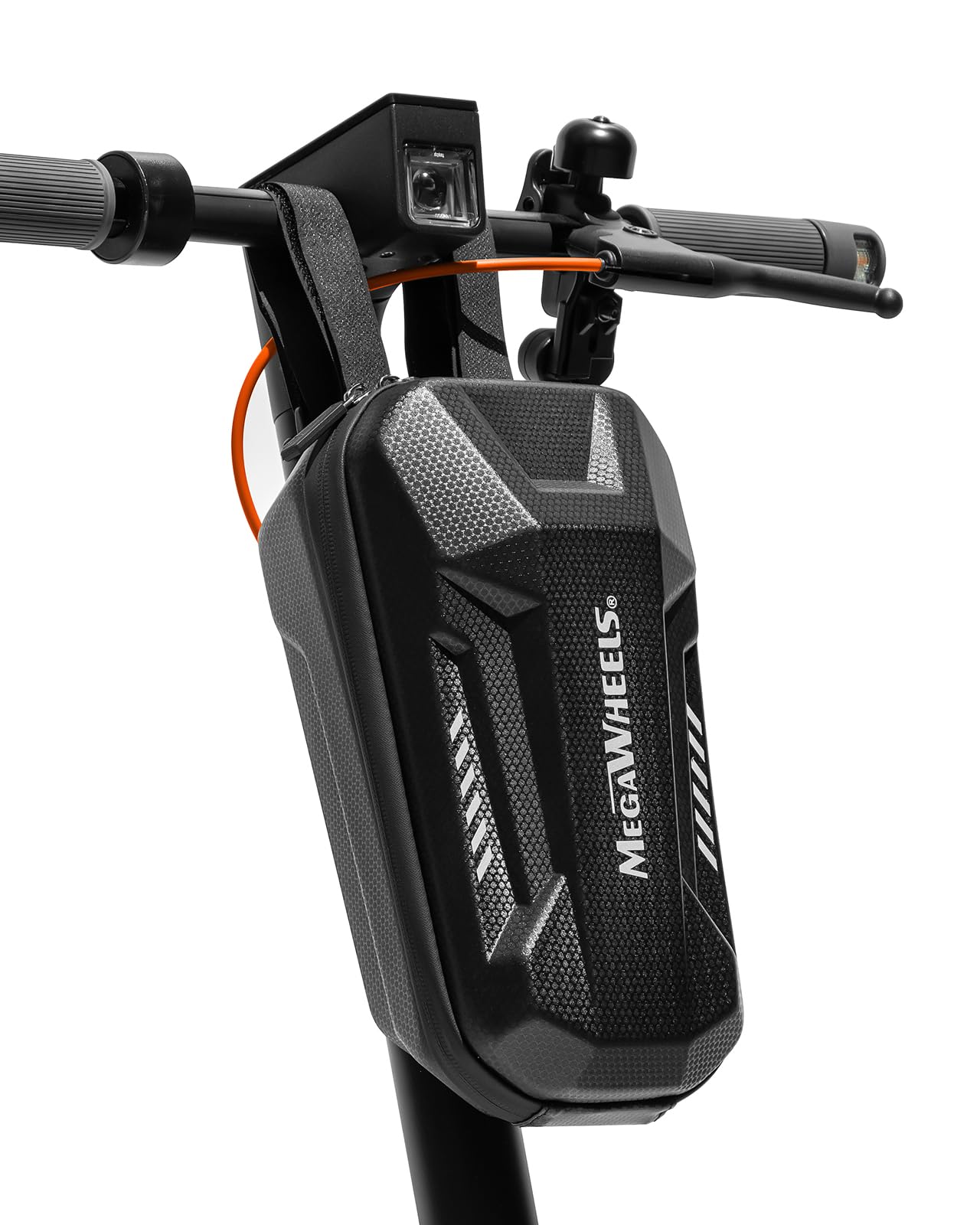 MEGAWHEELS Electric Scooter Bag,Universal Waterproof Escooter Handbar Hanging Bag Wtih 3 Independent Pockets for Carrying Chargers, Phone, Keys,Tools，4L,Tool-Free Installation