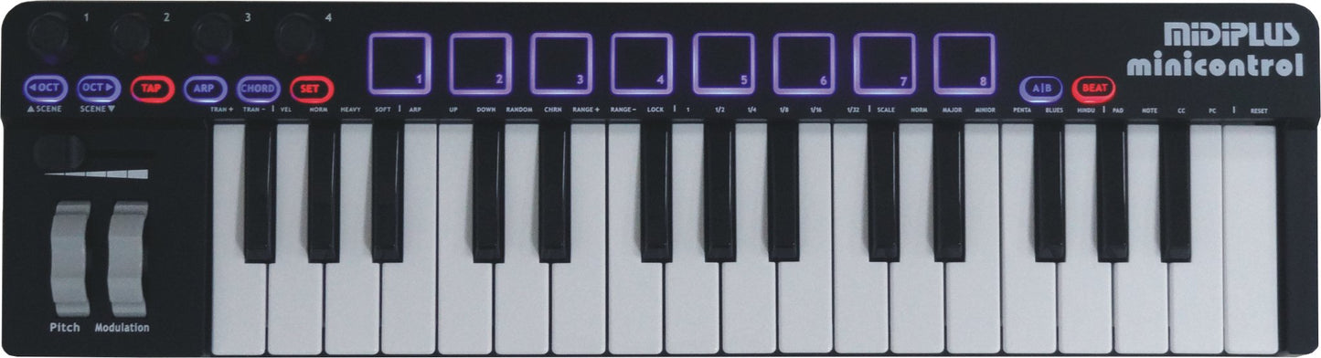 midiplus minicontrol USB MIDI keyboard controller