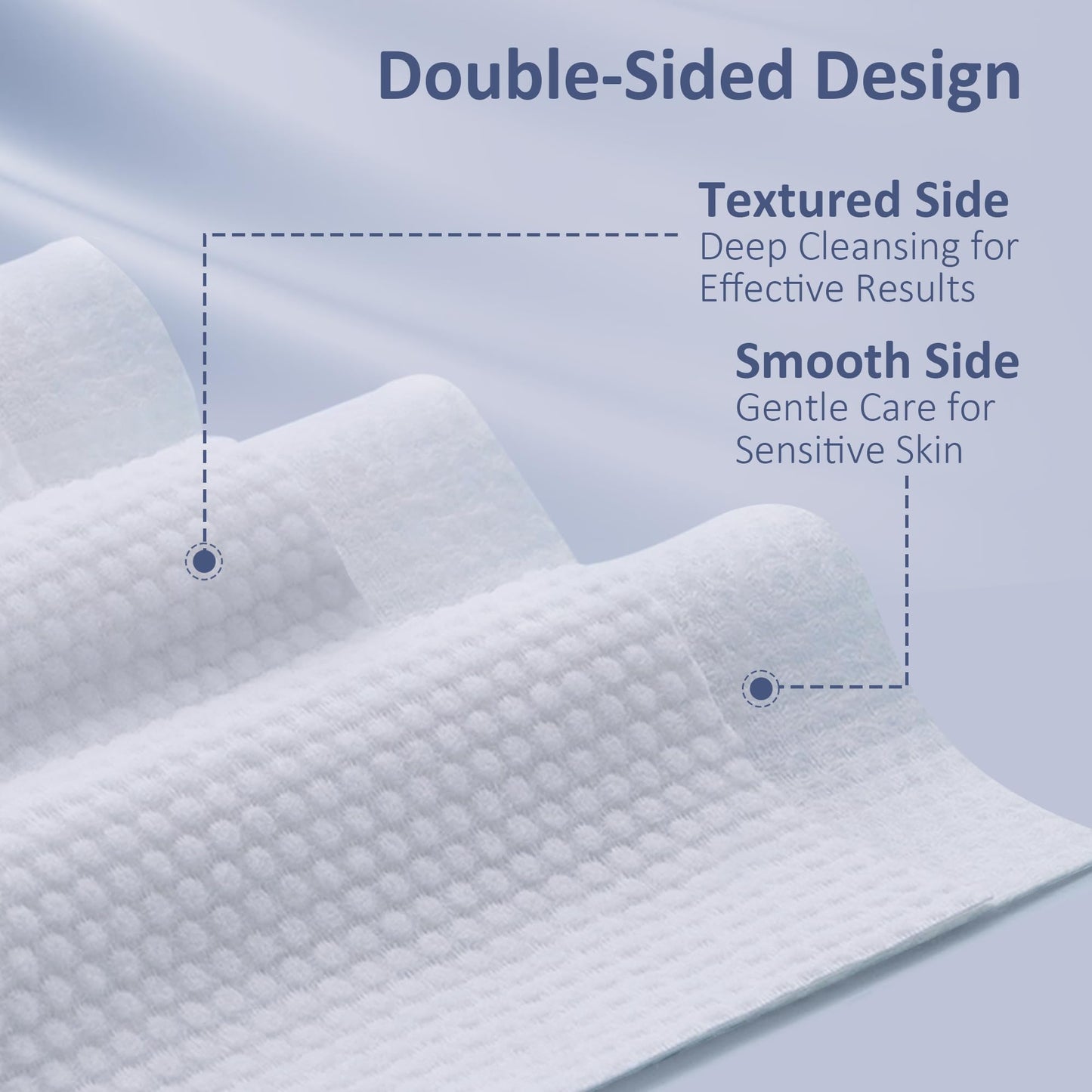 Ourmed Life Disposable Face Towels, Ultra Soft Biodegradable Facial Wipes for Sensitive Skin, Dry Wipes for Makeup Remover & Skincare, Travel Pack - 600 Count