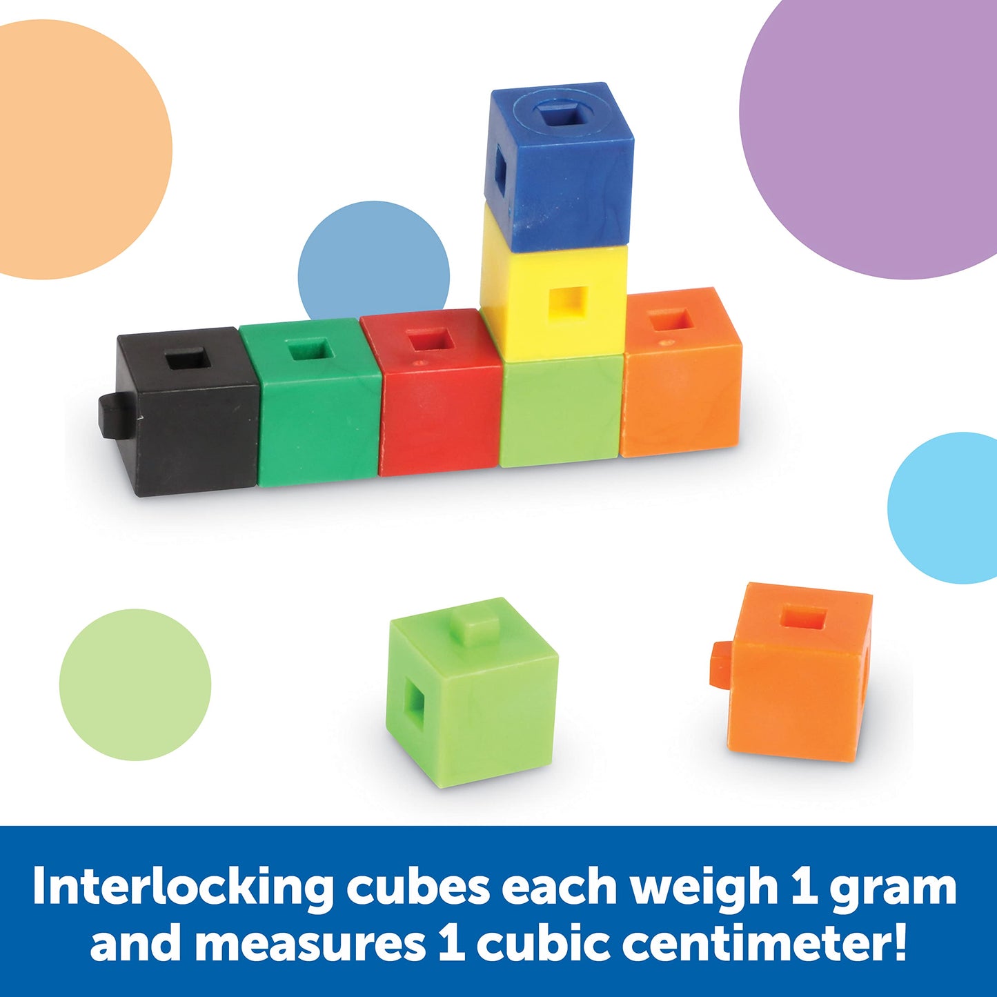 Learning Resources LER0305 Interlocking Gram Unit Cubes