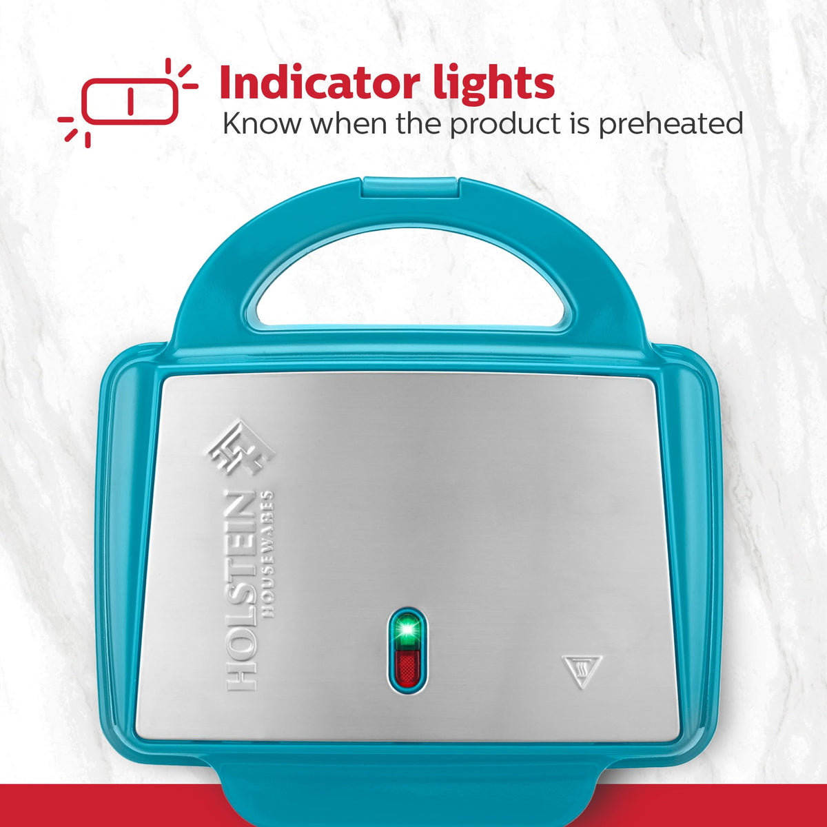 Holstein Housewares Non-Stick Cupcake Maker, Teal - Makes 6 Cupcakes, Muffins, Cinnamon Buns - Birthdays, Holidays, and More