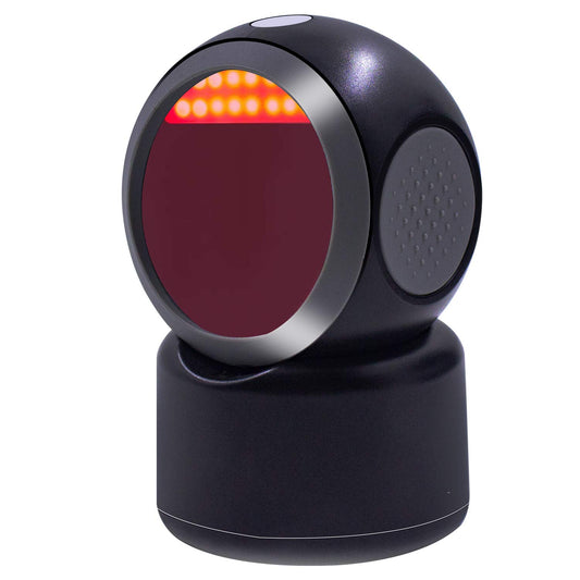 1D 2D QR Desktop Barcode Scanner, Symcode Omnidirectional Hands-Free Automatic USB Barcode Reader, Capture Barcodes from Mobile Phone Screen, Automatic Image Sensing Barcode Scanner