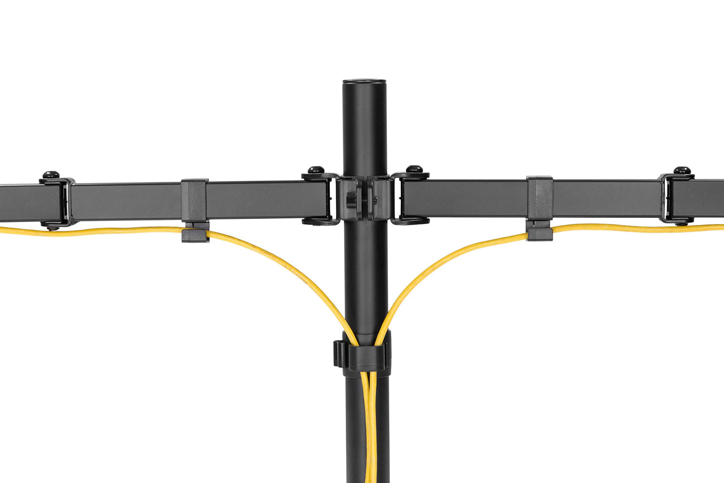 AMER Dual LCD LED Monitor Desk Mount Stand with C-clamp | Heavy Duty Fully Adjustable Arms Hold 2 Screens up to 32 inches (2EZCLAMP)