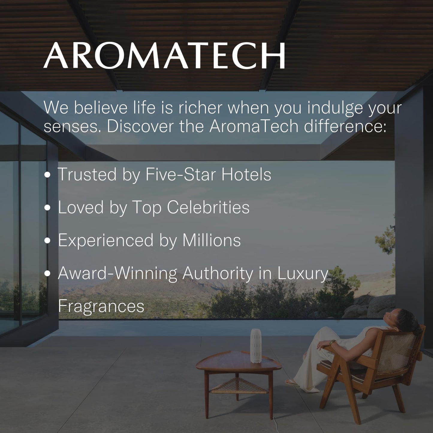 AromaTech The Hotel Premium Aroma Oil – Elevated & Luxurious Home Fragrance with Notes of Lavender, Citrus & Juicy Peach for Scent Diffusers, Cold-Air and UltraSonic Scent Machines – 10 mL