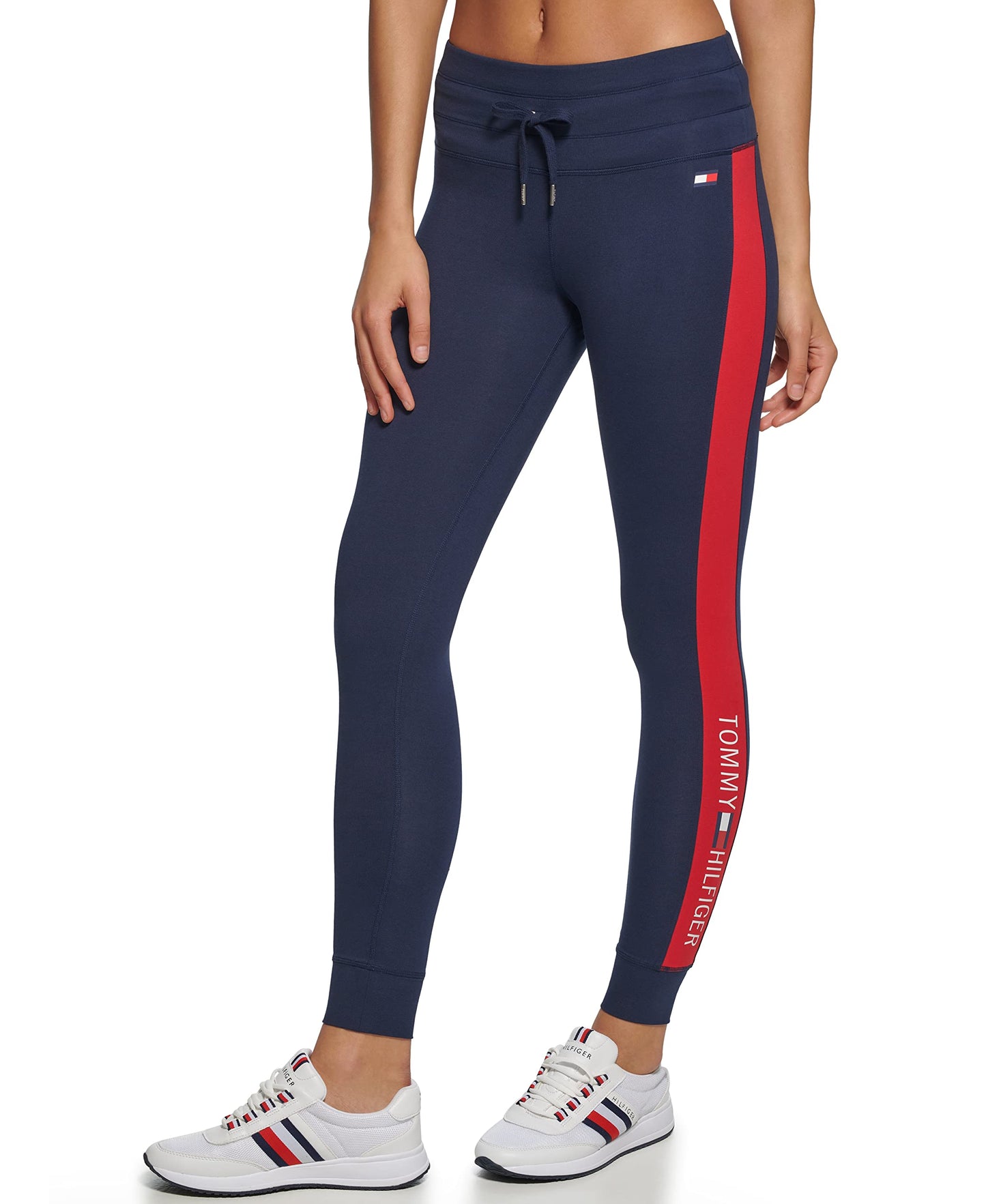 Tommy Hilfiger Sport Womens Sport Legging,Navy,M, Navy, Medium