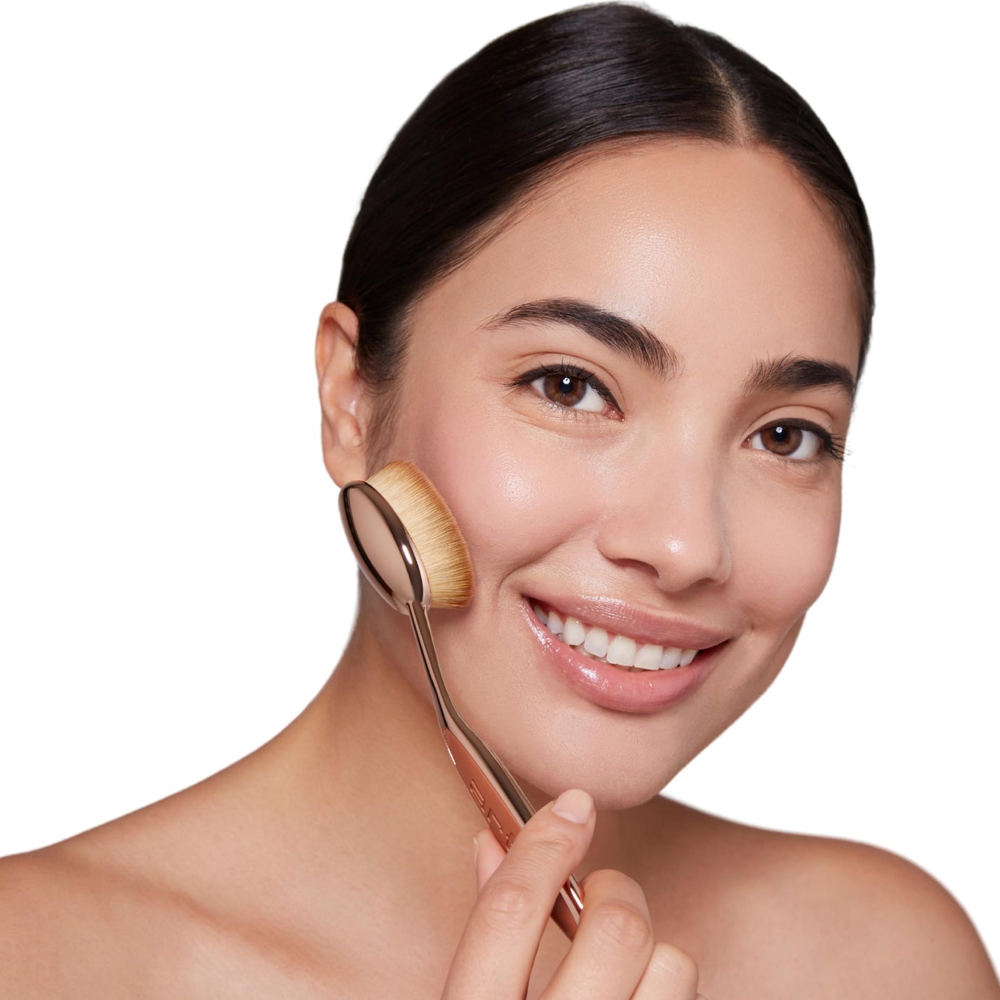 Artis Elite Oval 7 Brush - Oval Makeup Brush - Foundation Brush - Foundation, Makeup, Skincare - Use With Liquids, Powders, Creams - Airbrush Finish - Foundation Applicator - Blender Brush - Rose Gold