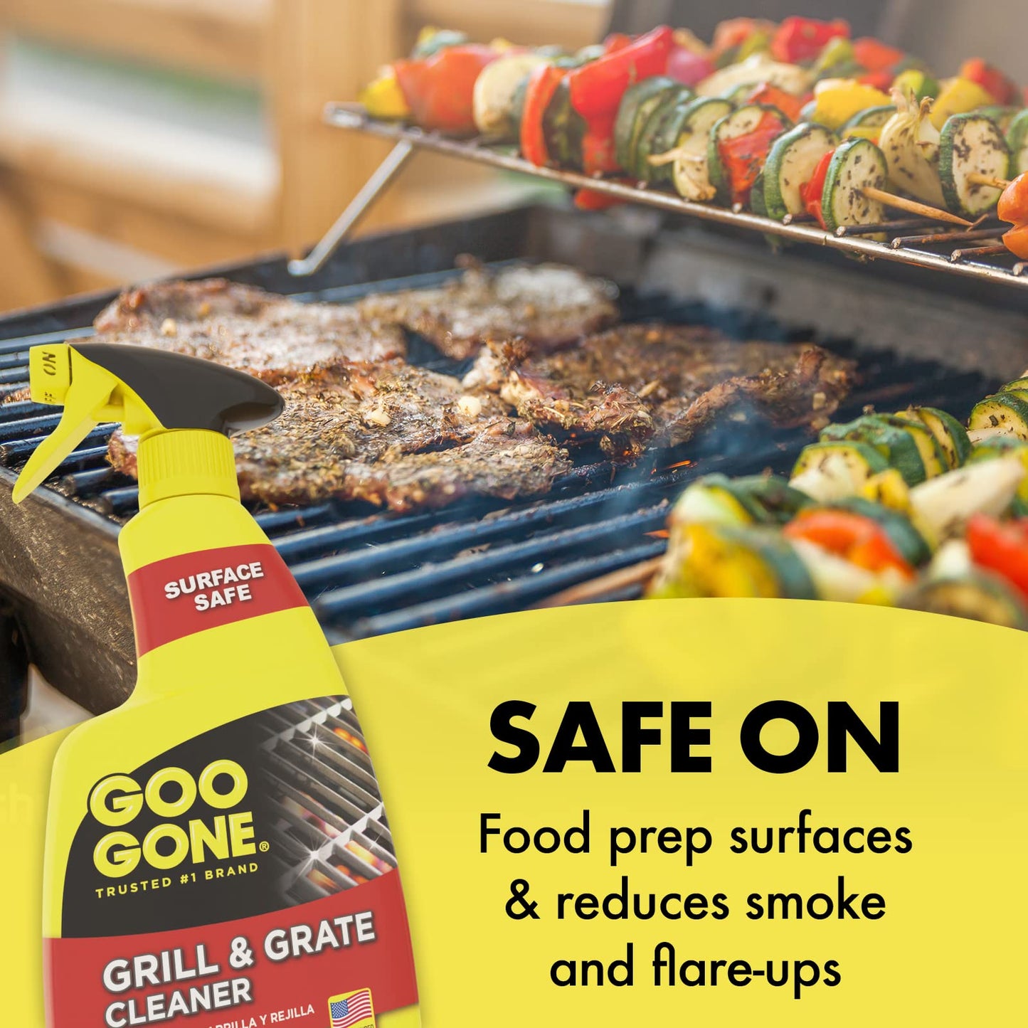 Goo Gone Grill & Grate Cleaner - Cleans Cooking Grates & Racks - 24 Fl. Oz.