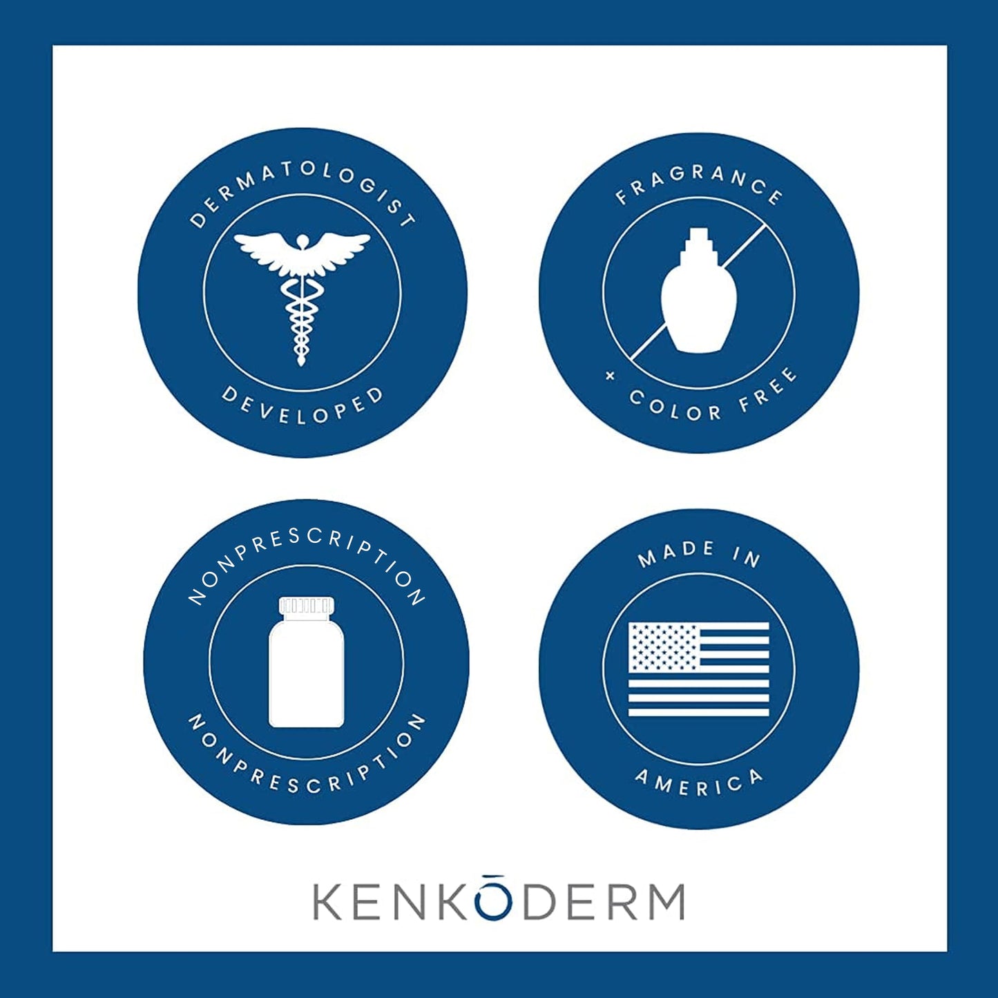 Kenkoderm Psoriasis Dead Sea Mineral Salt Soap with Argan Oil & Salicylic Acid, Natural Exfoliating Body & Face Cleanser for Sensitive Skin, Color & Fragrance Free, 4.25 Ounce, Pack of 4 Bars