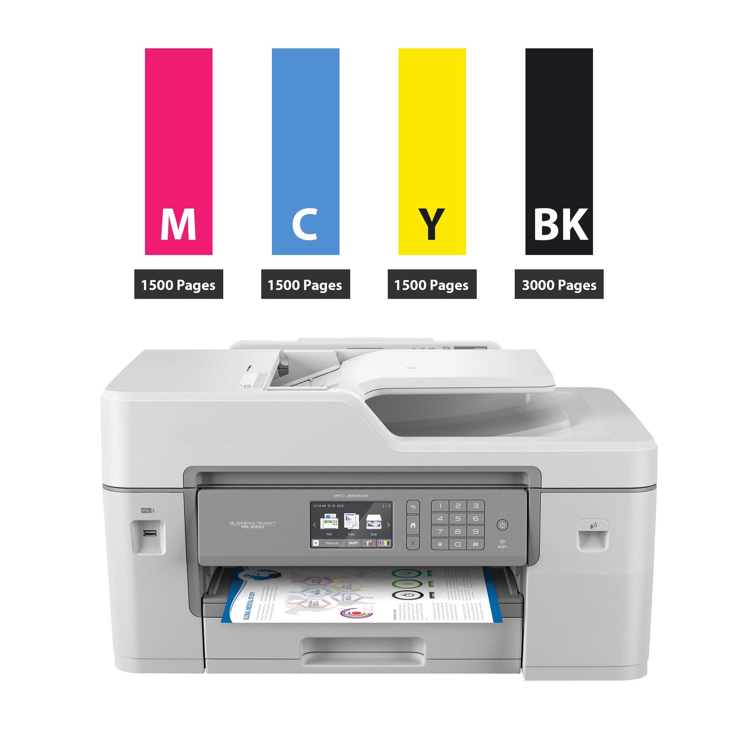 Compatible LC3037 LC3037XXL Black Ink Cartridges Replacement High Yield for MFC-J5845DW MFC-J5845DW XL MFC-J5945DW MFC-J6545DW MFC-J6945DW Printer, 2 Pack LC3037BK Ink Tank