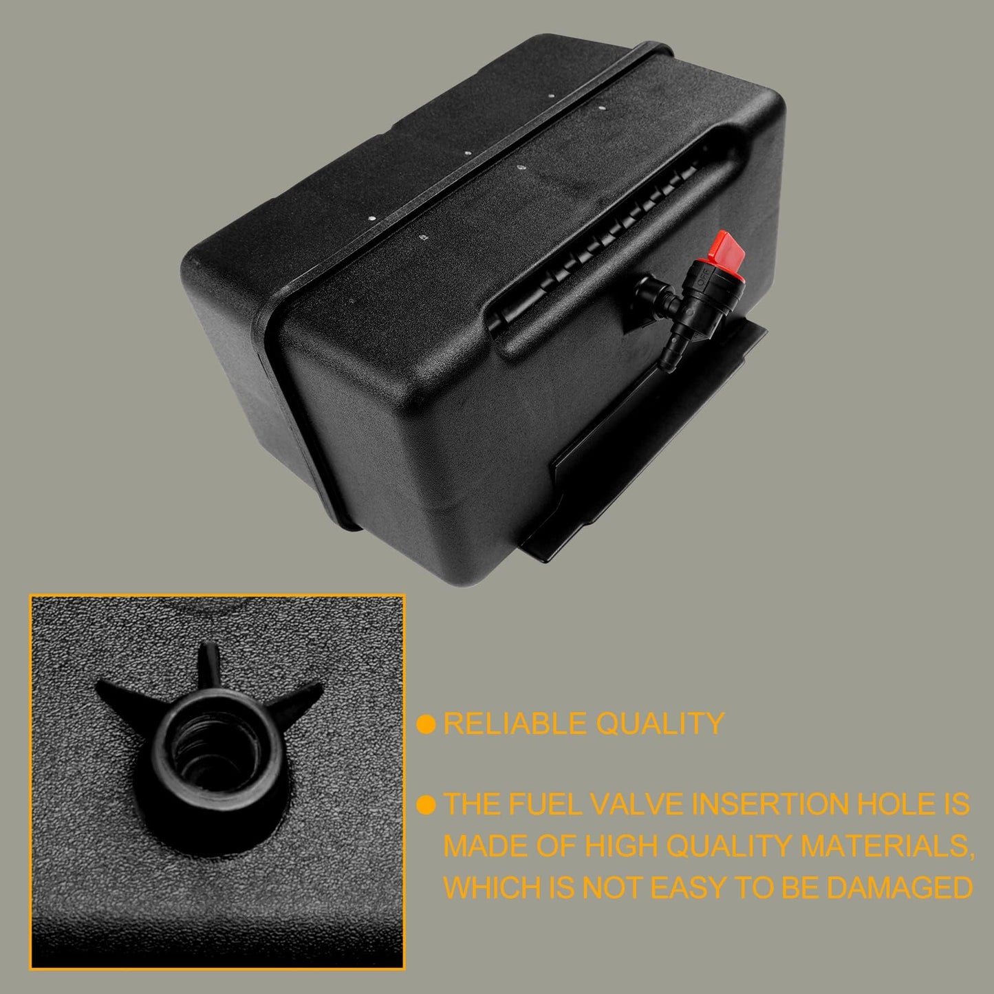 691993 Fuel Tank with Shut Off Valve and Fuel Cap 4 Quart for Briggs & Stratton Remote Mounting Compatible with Lawn and Garden Equipment Engines, Some Specific Snow Blower, Tiller, Log Splitter