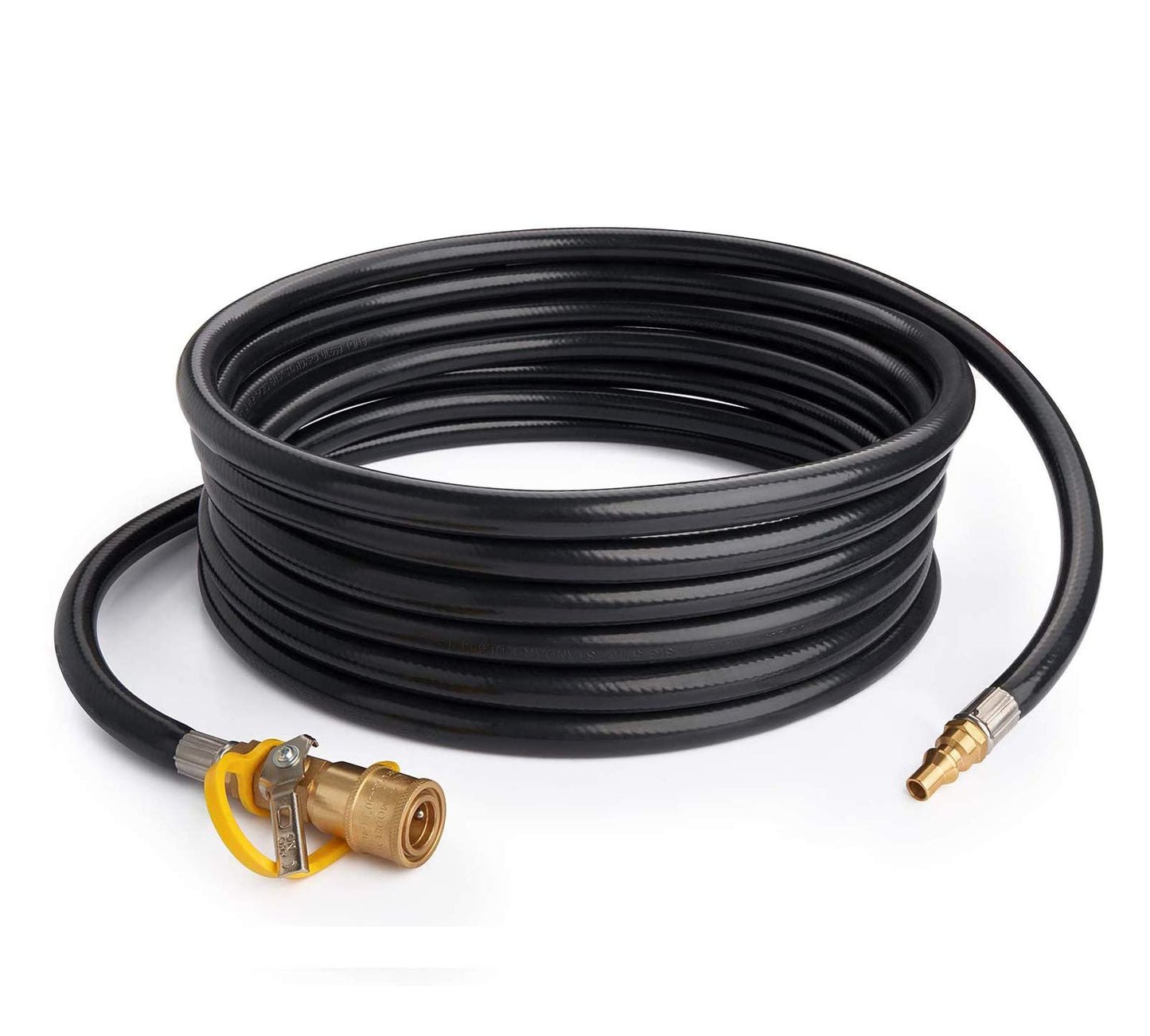 GASPRO 20ft RV Propane Quick Connect Hose - Low Pressure Extension Hose with 1/4" Disconnect Fittings - Ideal for Gas Grills, Griddles, Stoves, Fire Pits