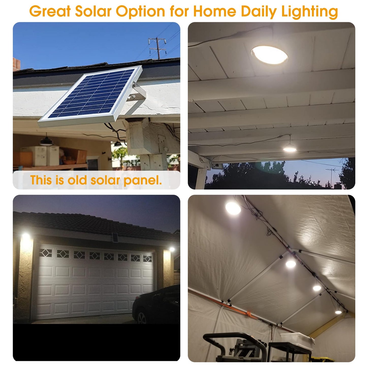 Malitupy Solar Pendant Lights Indoor Outdoor 2 Pack, Daytime Dimmable 120LED Cool/Warm White Solar Shed Lights with ON/Off Switch & Remote, Waterproof Barn Lights for Patio, Porch, Chicken Coop