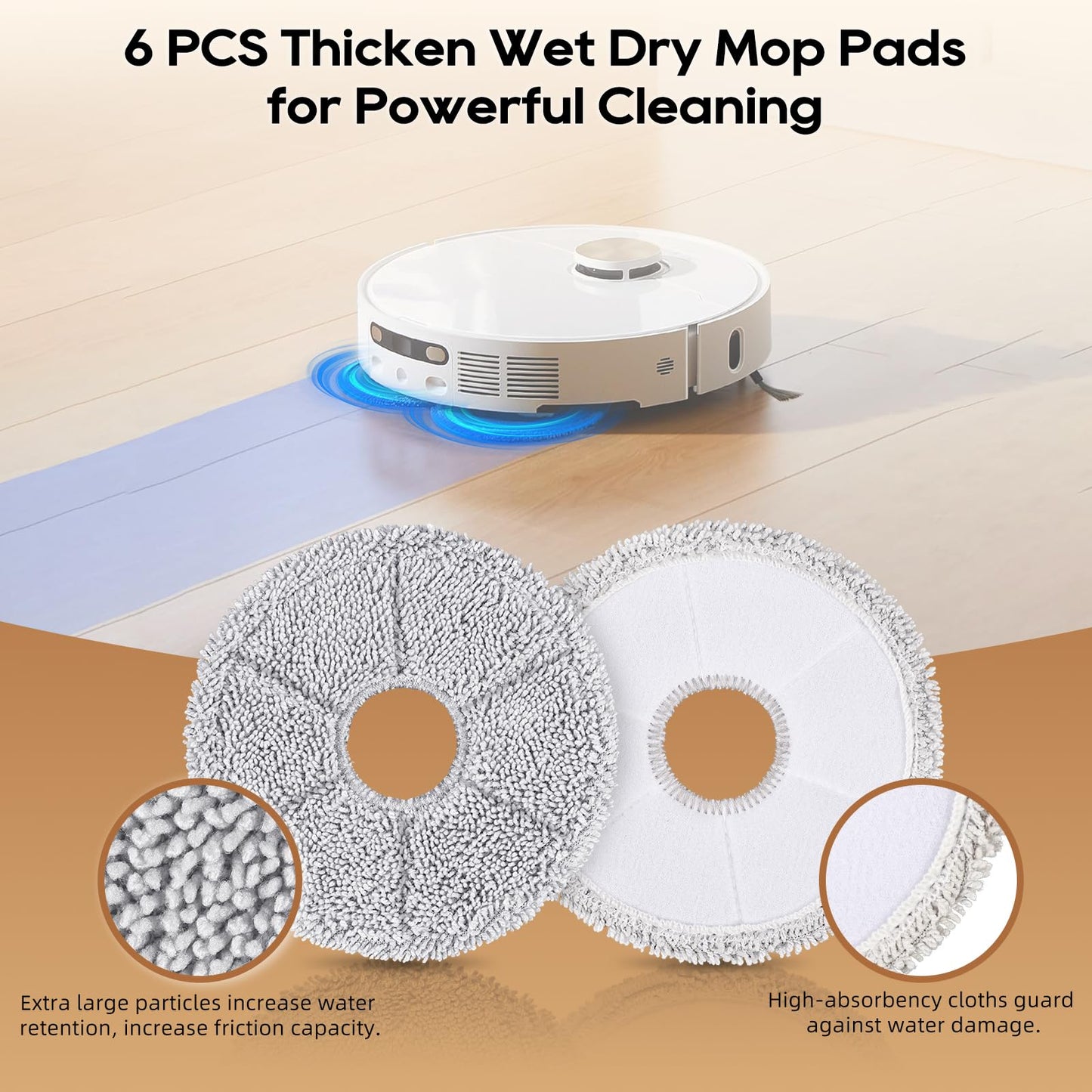 TriCut Brush Accessories Compatible with Dreame X40 Ultra/X30 Ultra/L30 Ultra/L40 Ultra/X40 Master Robot Vacuum, Upgraded Tricut Roller Brush for MOVA P10 Pro/MOVA P10 Pro Ultra Accessories 13 Pcs