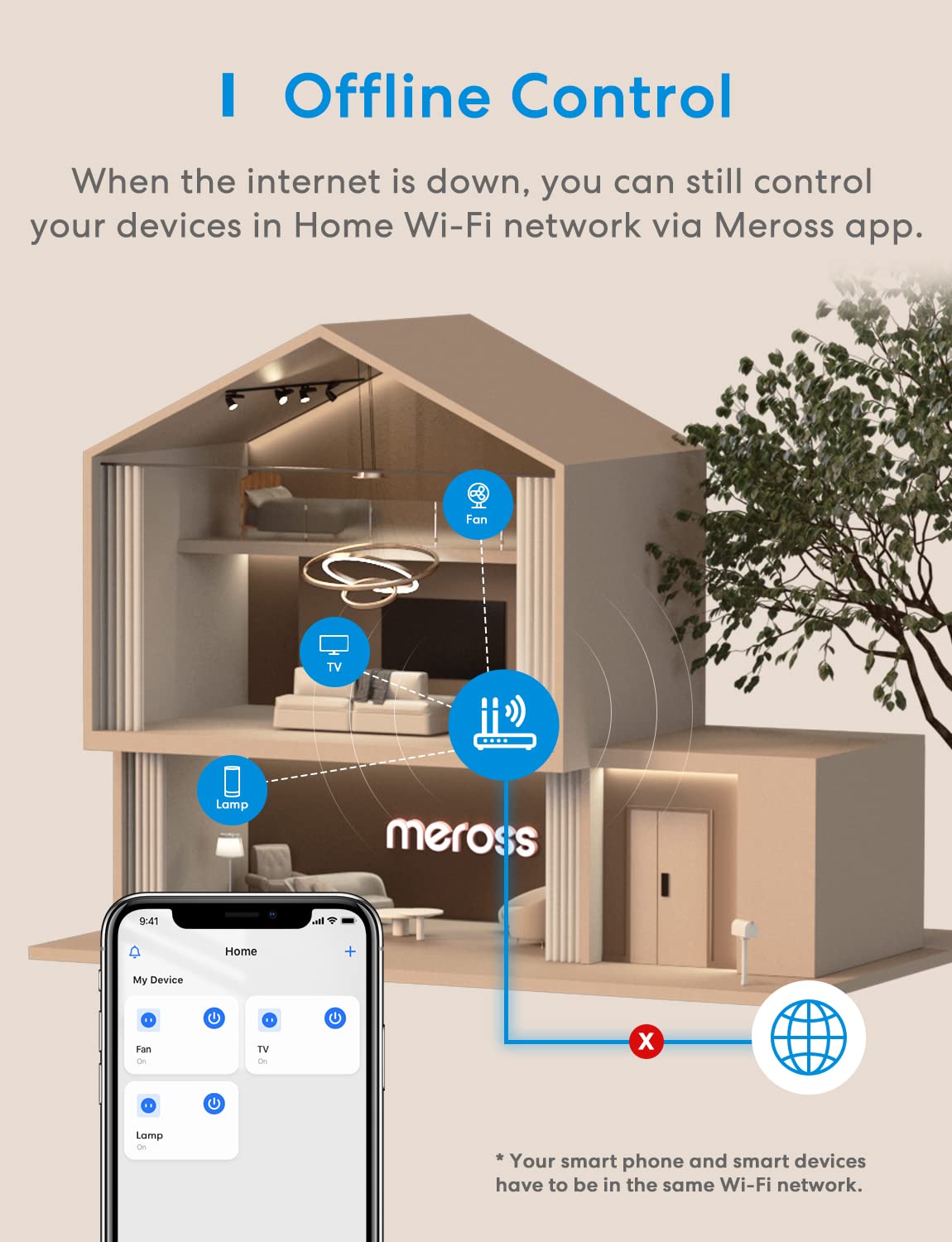 meross Smart Lamp, Dimmable WiFi Table Lamp, Support HomeKit, Alexa, Google Assistant and SmartThings, Tunable White & Multicolor, Touch, Voice and APP Control, Schedule and Timer