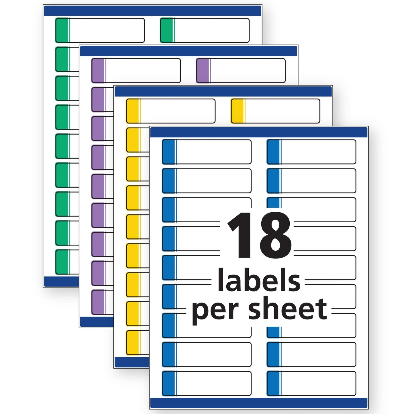 Permanent Extra Large File Folder Labels, 450/PK