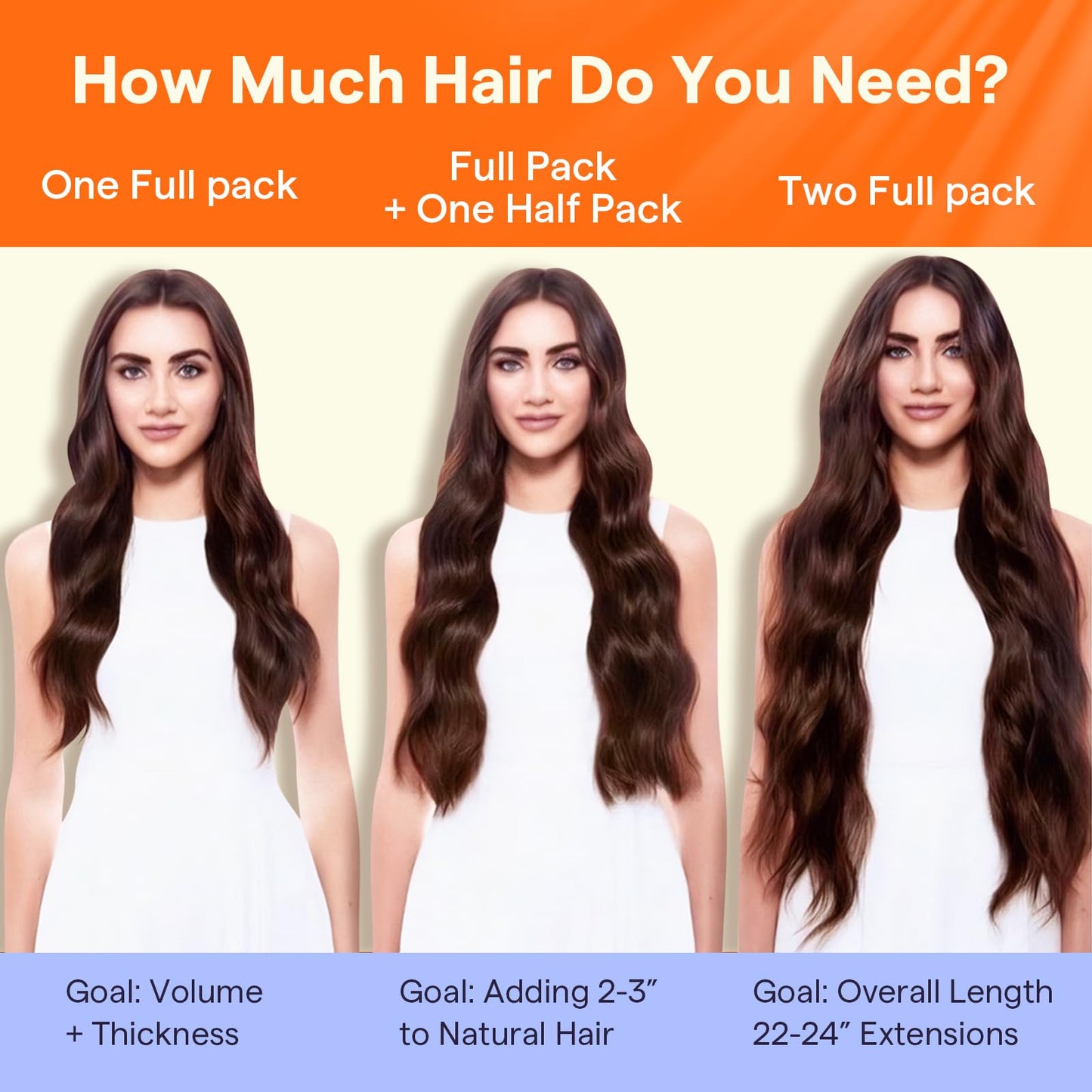Fshine Clip in Hair Extensions Human Hair 20 Inch Clip in Extensions Color 2 Darkest Brown Double Weft Hair Extensions 100 Gram Full Head Clip in Real Hair 7 Pcs