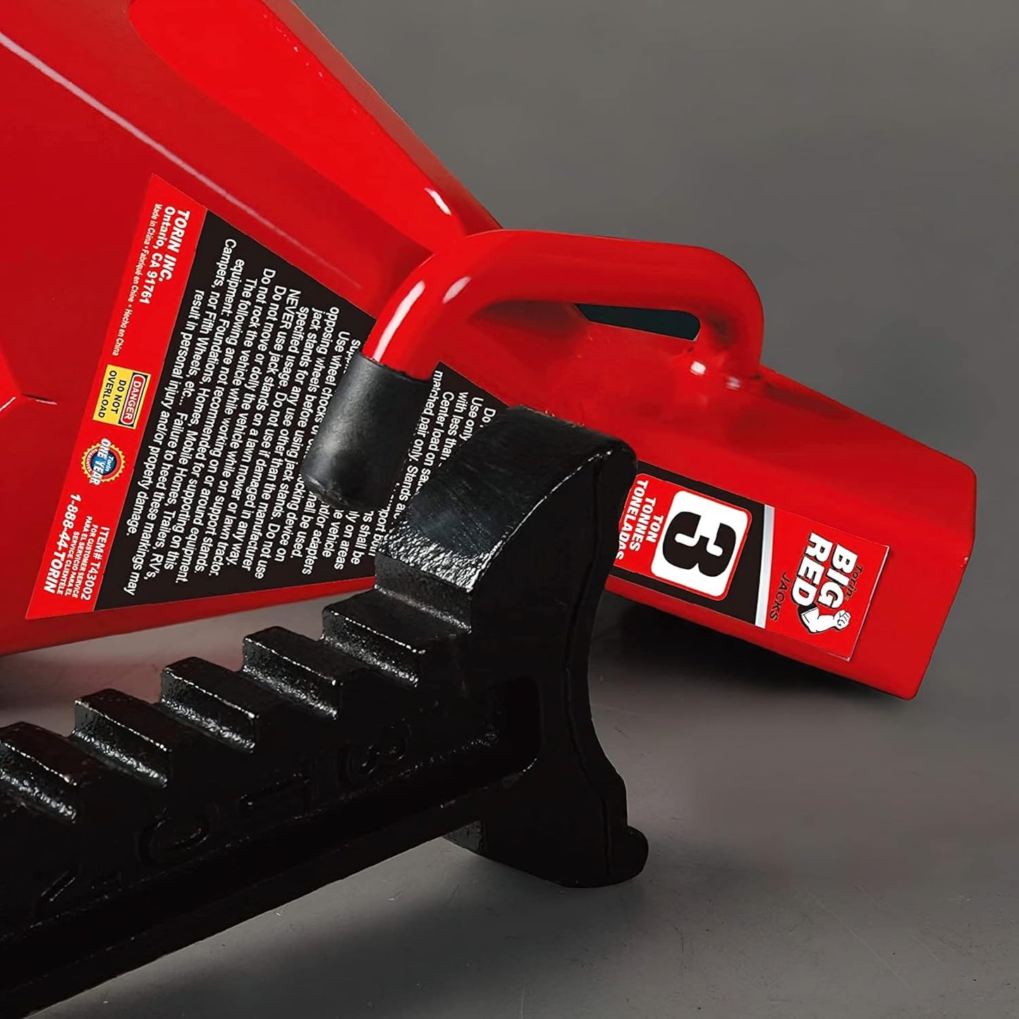 Torin BIG RED JACKS T43202 Torin Steel Jack Stands: 3 Ton (6,000 lb) Capacity, Red, 1 Pair