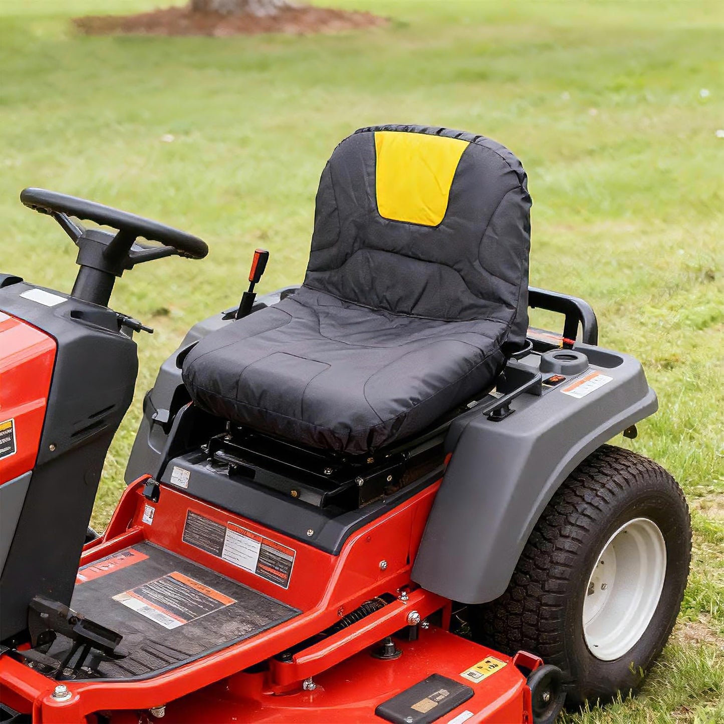 Riding Mower Seat Cover Compatible with Husqvarna,Cub Cadet,John Deere,Craftsman,Kubota,Lawn Tractor Seat Cover(Medium)