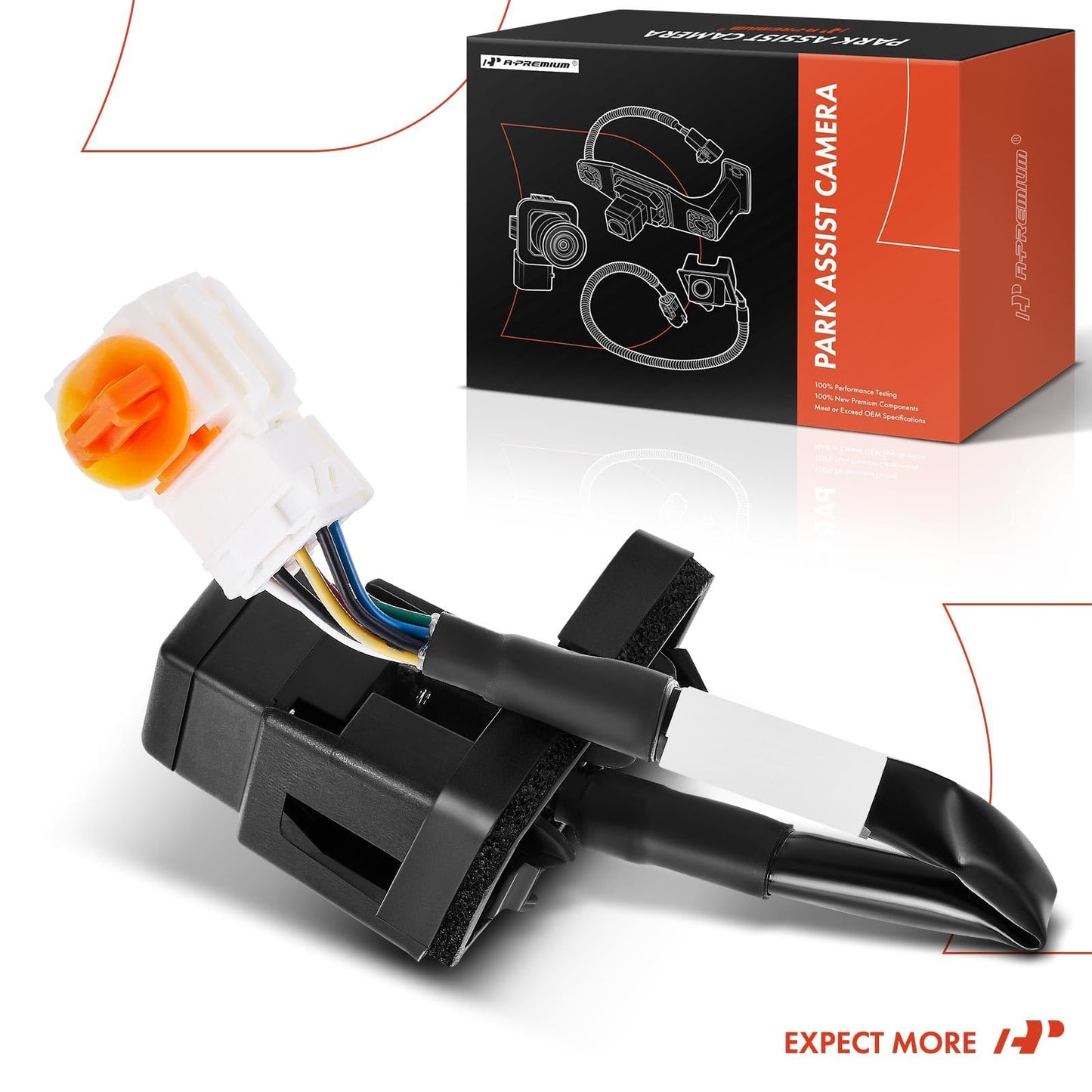 A-Premium Park Assist Camera Rear View Backup Reverse Camera Compatible with Select Honda Models - 2012 2013 CR-V CRV - Replace# 39530T0AA01