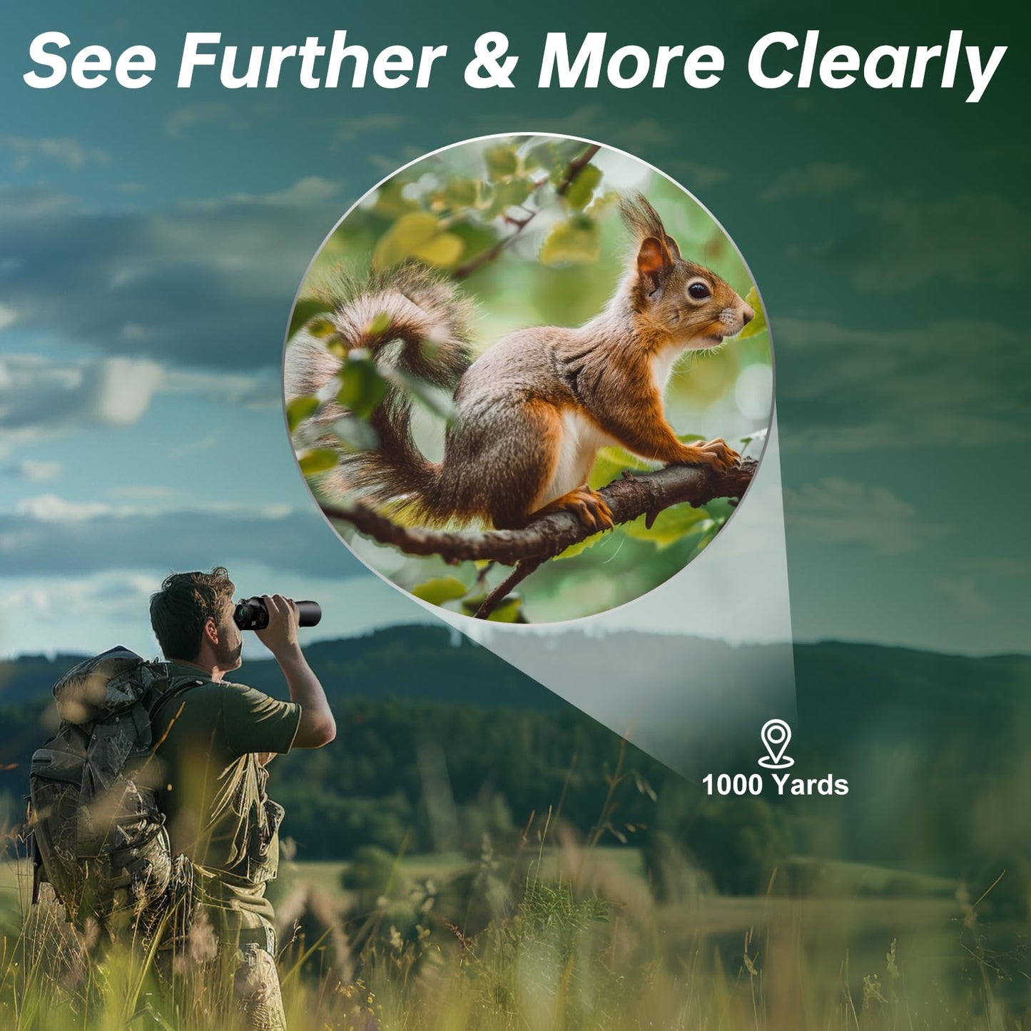 Binoculars for Adults High Powered - Aurosports 20x70 Binoculars for Bird Watching - Clear Low Light Vision for Hunting Travel Hiking Outdoor Sports Cruise