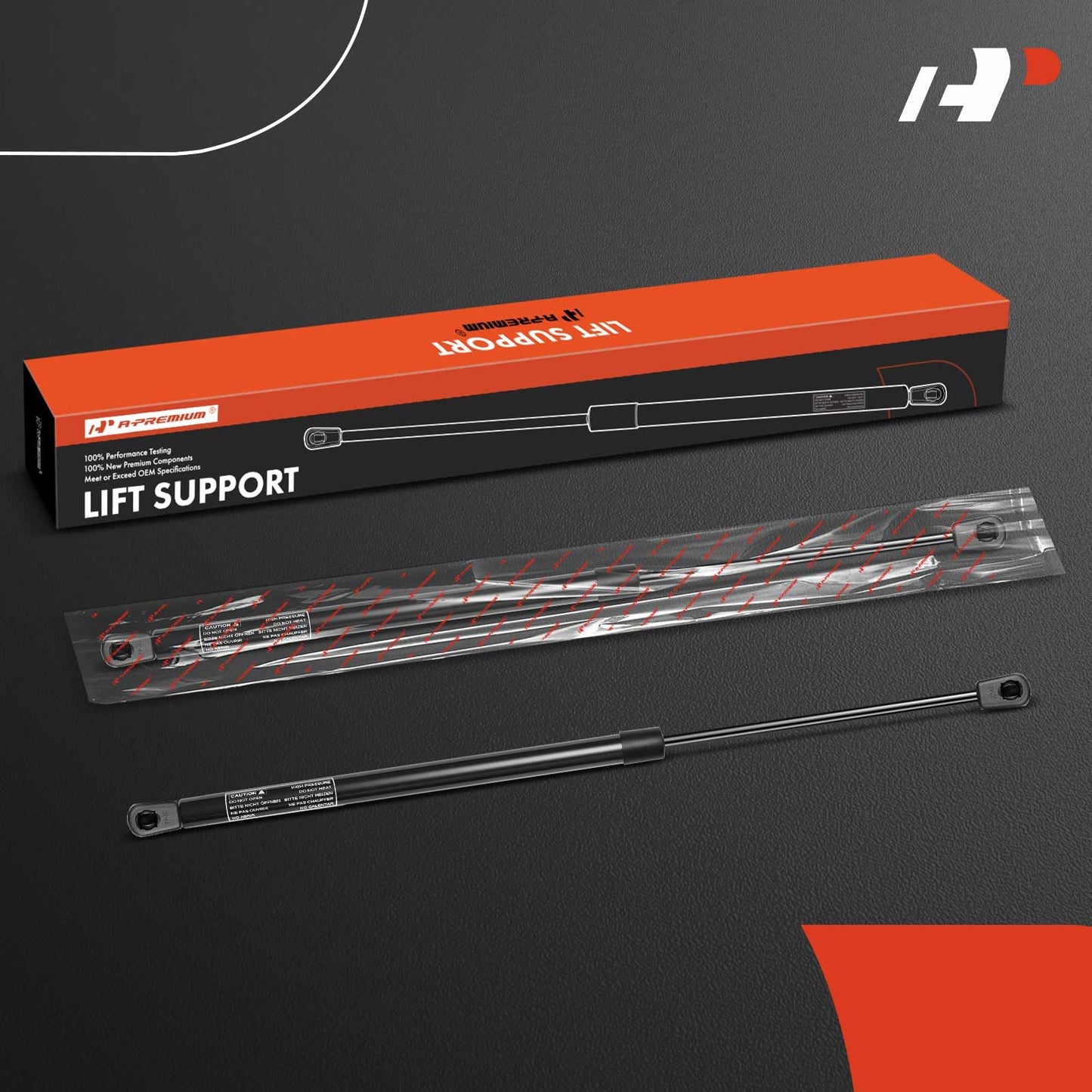 A-Premium 20 inch 20lb 19.69" Gas Spring Shock Universal Gas Strut Lift Supports Replacement for Camper Shell Toolbox Cabinets Sliding Window Storage Bed Bench Lids Basement RV Entry Door 2-PC Set