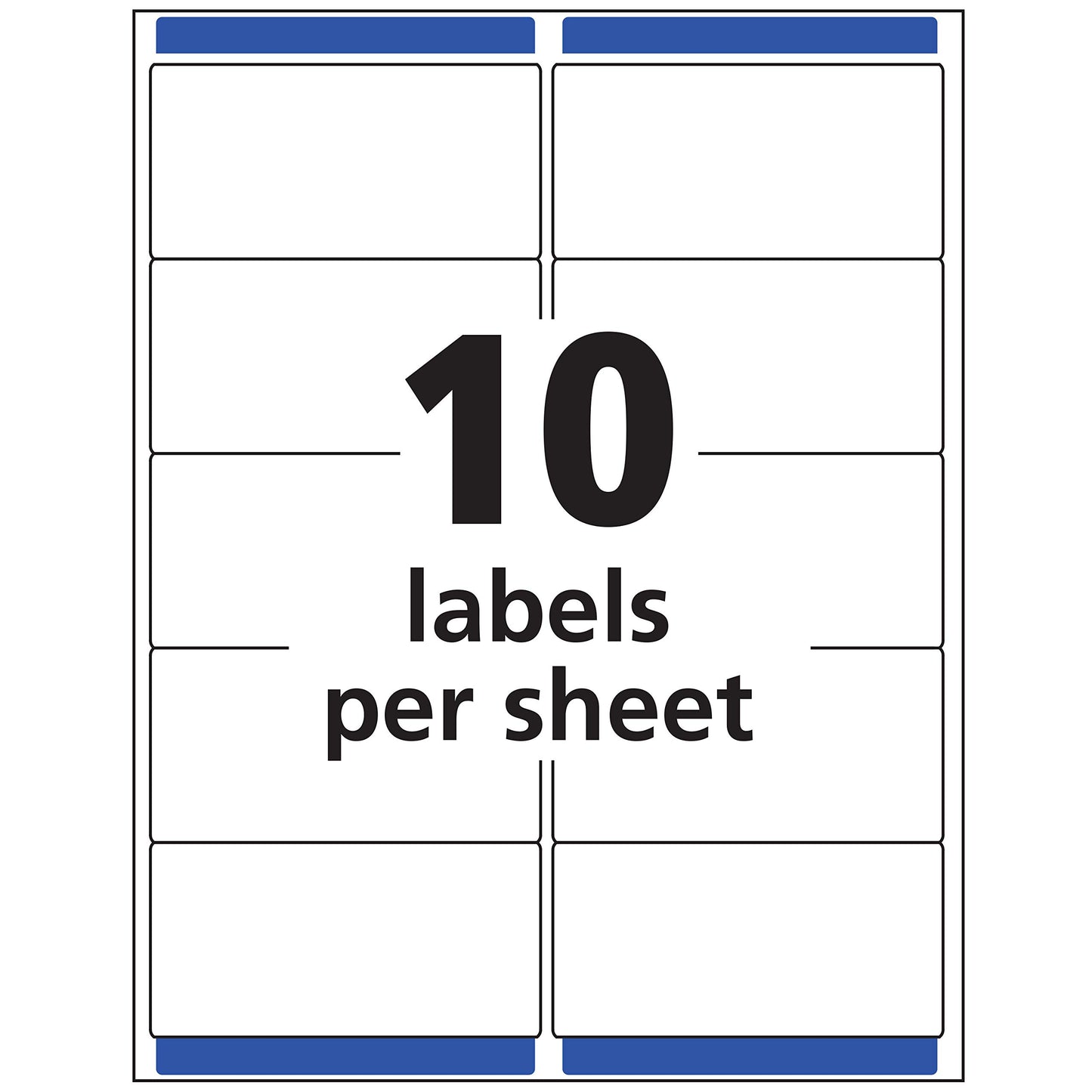 Avery Ink Jet Clear Address Labels, 2" x 4", 250 per Pack (8663)