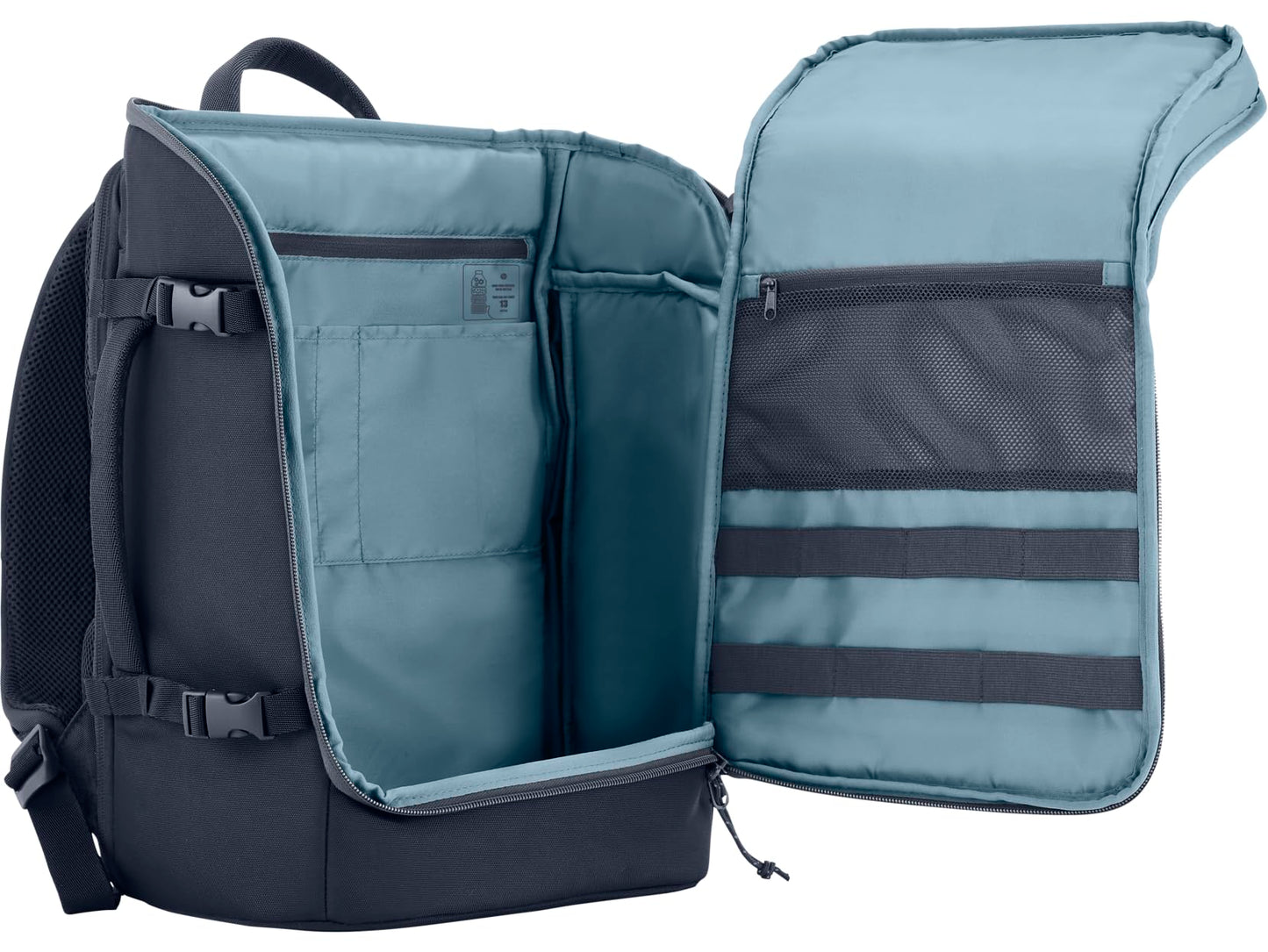 HP Travel 25L 15.6-inch Laptop Backpack - Light & Stylish - Expandable to 30L - Multiple Pockets, Including RFID Blocking Pocket - Lockable Zippers - Iron Grey
