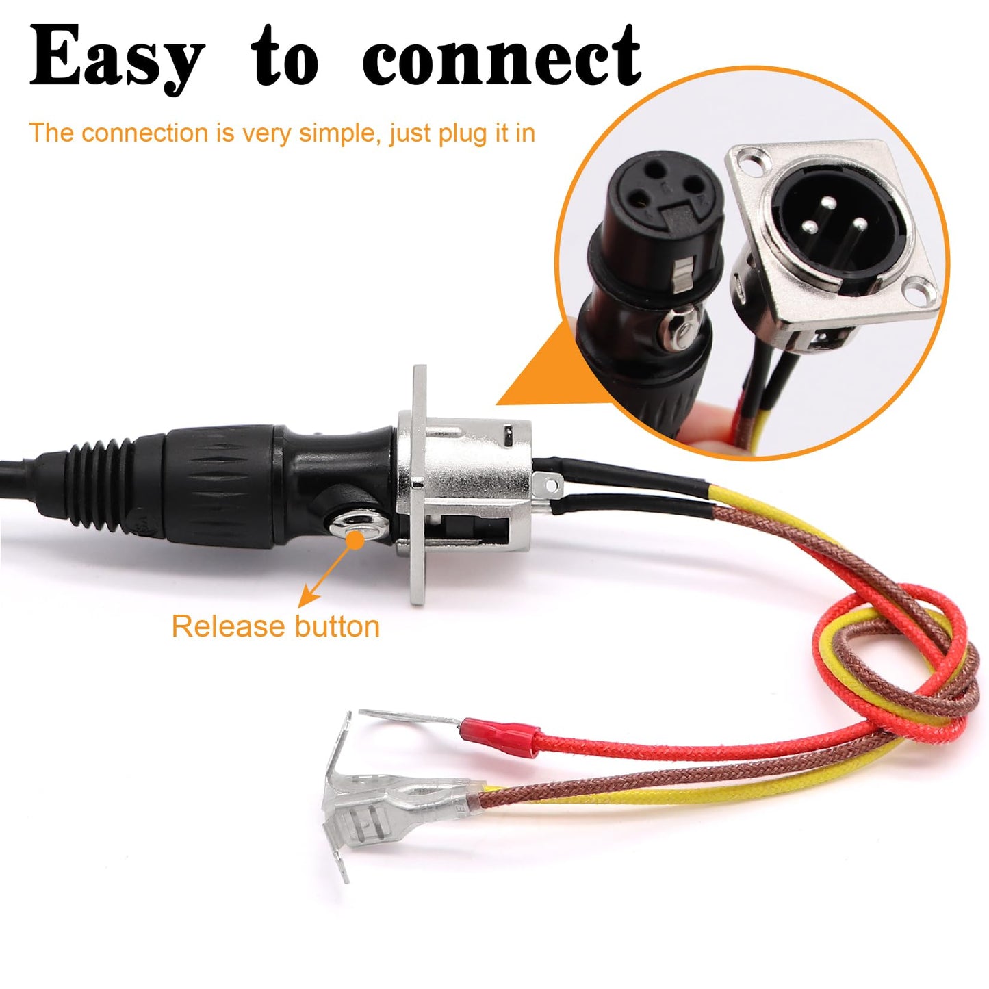 Winch Hand Control Assembly and Winch Hand Remote Controller with Ergonomic Grip and 11.8 Feet Connector Cable for 12000Lb ATV UTV Winch