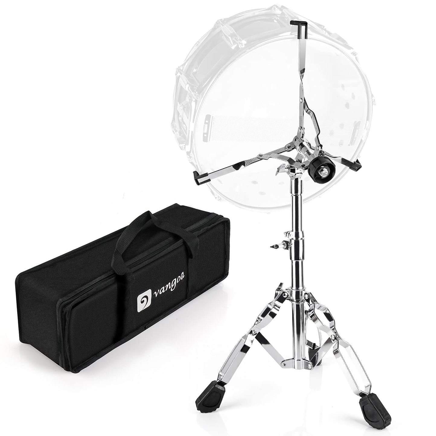 Snare Drum Stand, Lightweight Snare Stand, Double Braced Legs, 2.0 cm Tube with Oxford Cloth Carrying Bag