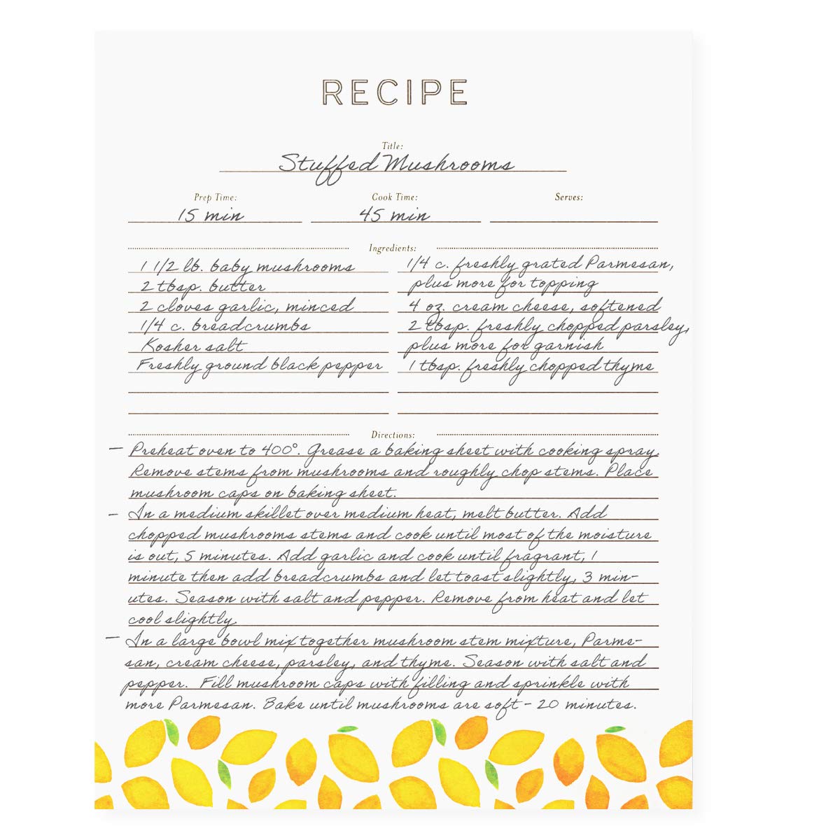 Jot & Mark 8.5" x 11" Sturdy 3 Ring Recipe Binder with Spill-Proof Clear Binder Sleeves Sheet Protector, 30 Dual-Sided Recipe Card Pages for Written & Printed Recipes, Tabbed Dividers, Lemon Twist
