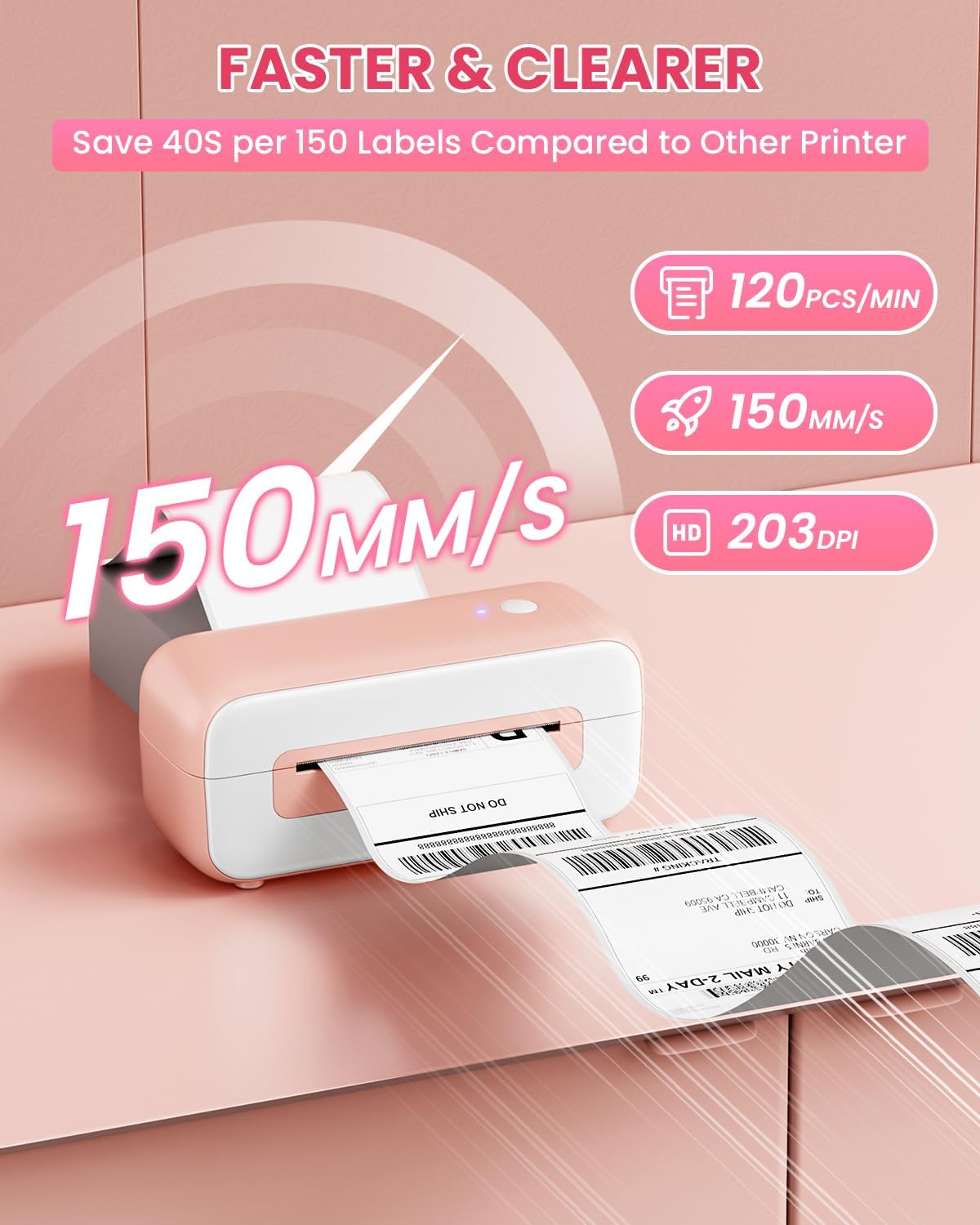 Phomemo Bluetooth Shipping Label Printer for Canada Post, Thermal Label Printer 4x6 for Small Bussines, Compatible with Amazon Temu Shopify Etsy UPS FedEx DHL