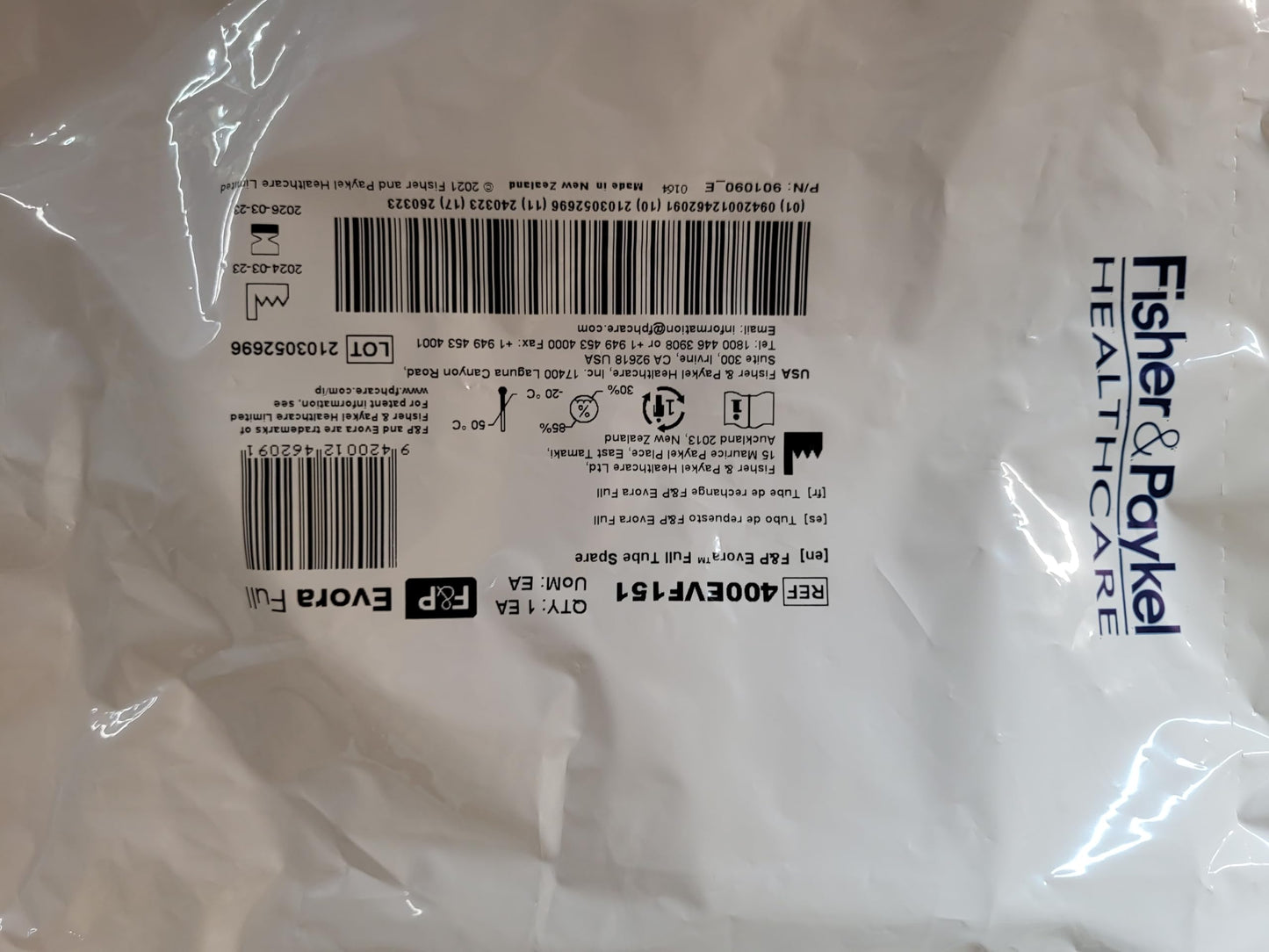 Fisher & Paykel Petit Non-Heating Tube for Evora Full Mask