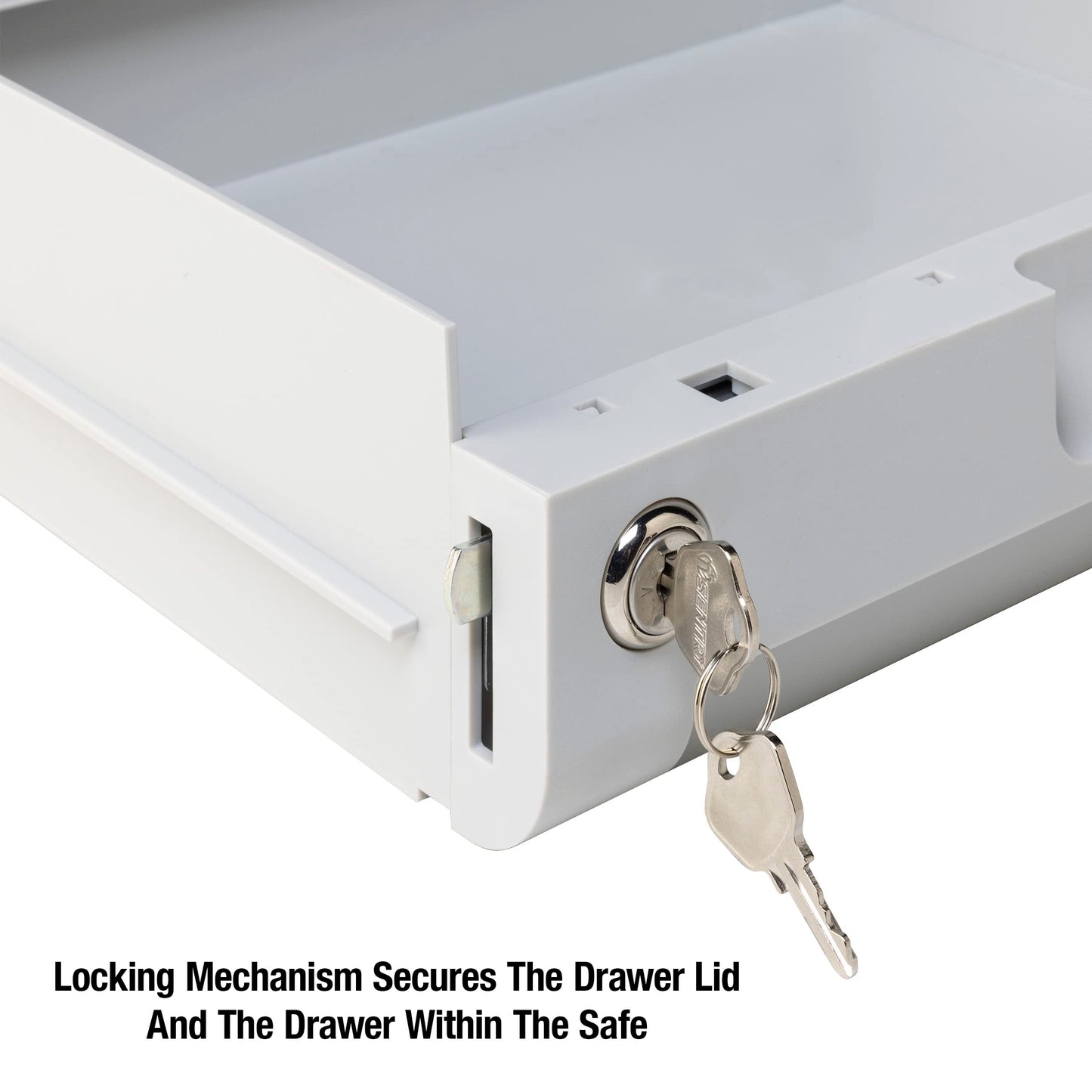 SentrySafe Locking Drawer for SFW082 and SFW123 Fireproof and Waterproof Safes, Multi-Positional Shelf Accessory for 0.8 and 1.2 Cubic Feet Safes, 913