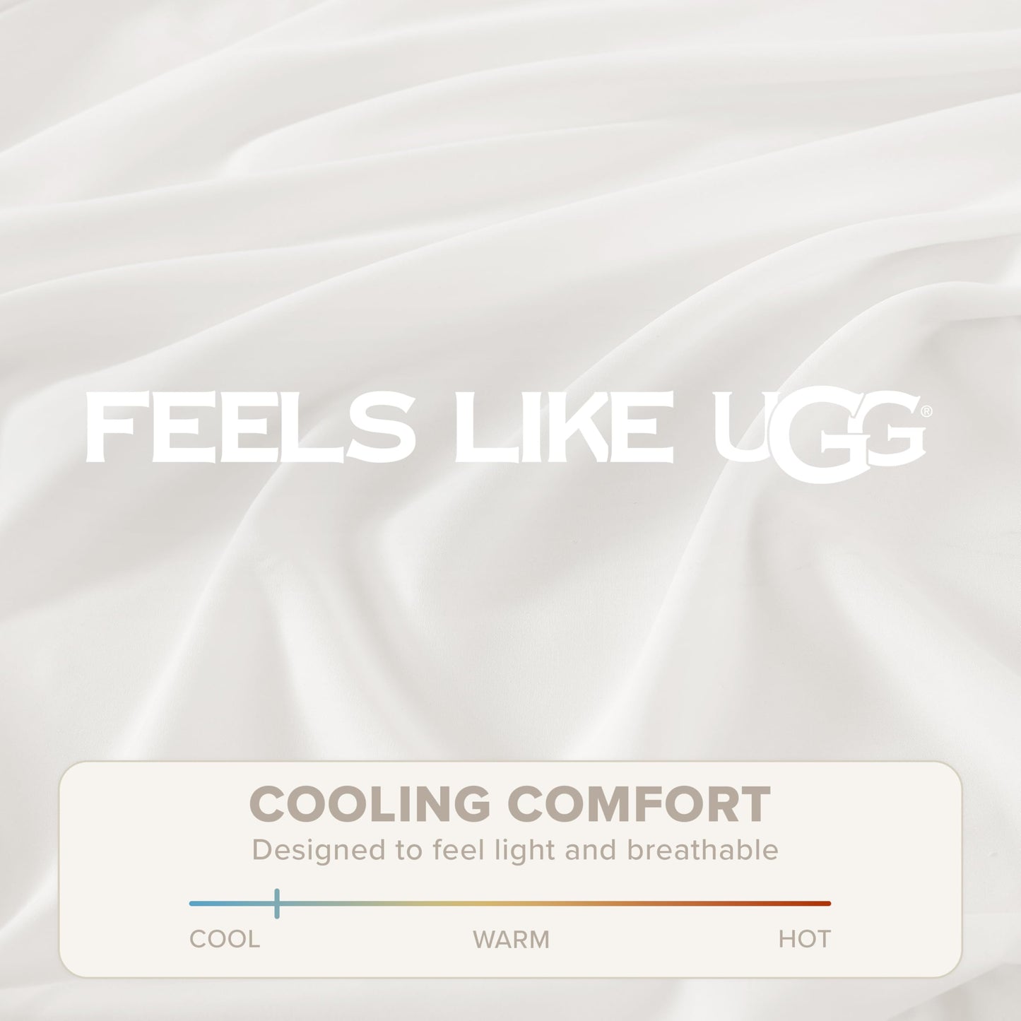 UGG Hedi Queen Sheet Set 4-Piece Luxury Cooling Sheets Deep Pockets Premium Bedding with 2 Pillow Shams Hypoallergenic Machine Washable Soft Lightweight Bed Set for Bedroom, Queen, White