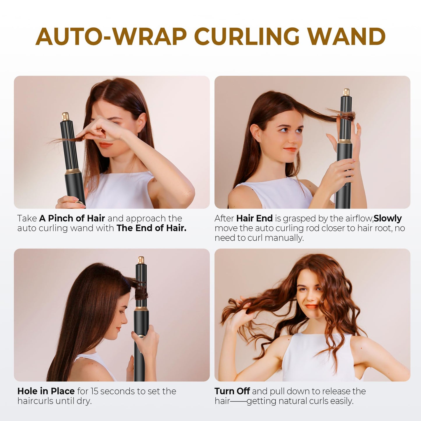 5 in 1 Blow Dryer Brush,Hair Dryer Brush with Detachable Air Styler,Negative Ionic Magic Hair Styler,Hot Air Brush for Women Volumizer,Straightener,Drying