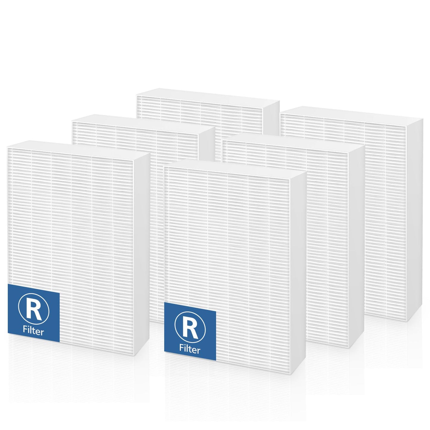 6-Pack HPA300 Replacement Filter R for Honeywell HPA300 Air Purifiers, Fits HPA300, HPA090, HPA100, HPA200 Series, and HPA5300, HRF-R1 HRF-R2 & HRF-R3