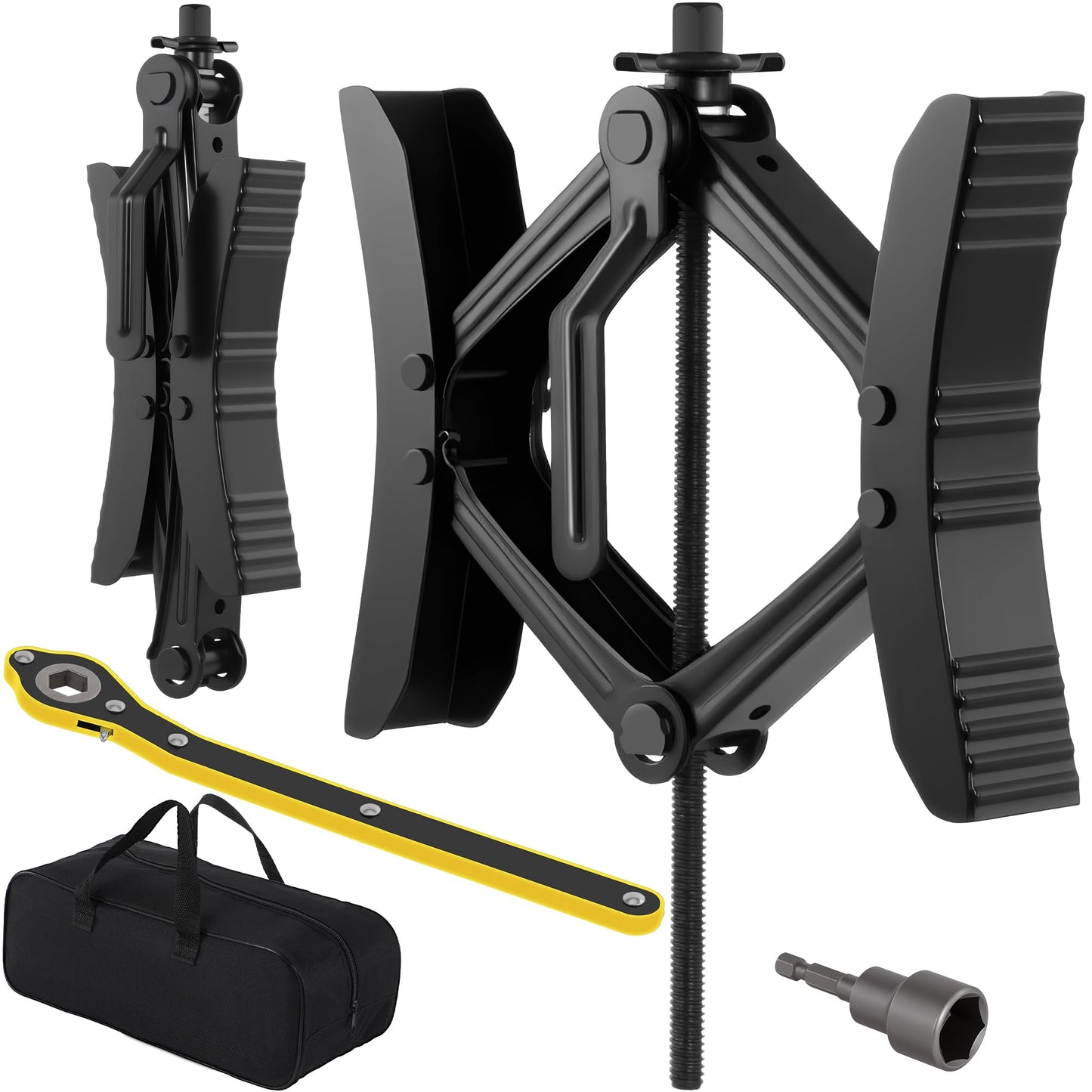 Camper Wheel Chock Stabilizer 2 Sets for RV Travel Trailer Truck, Heavy Duty X-Shaped RV Stabilizer Wheel Chock, Anti-Move Tire Wheel Chock Fits 3.5" to 12" Wheel Gaps