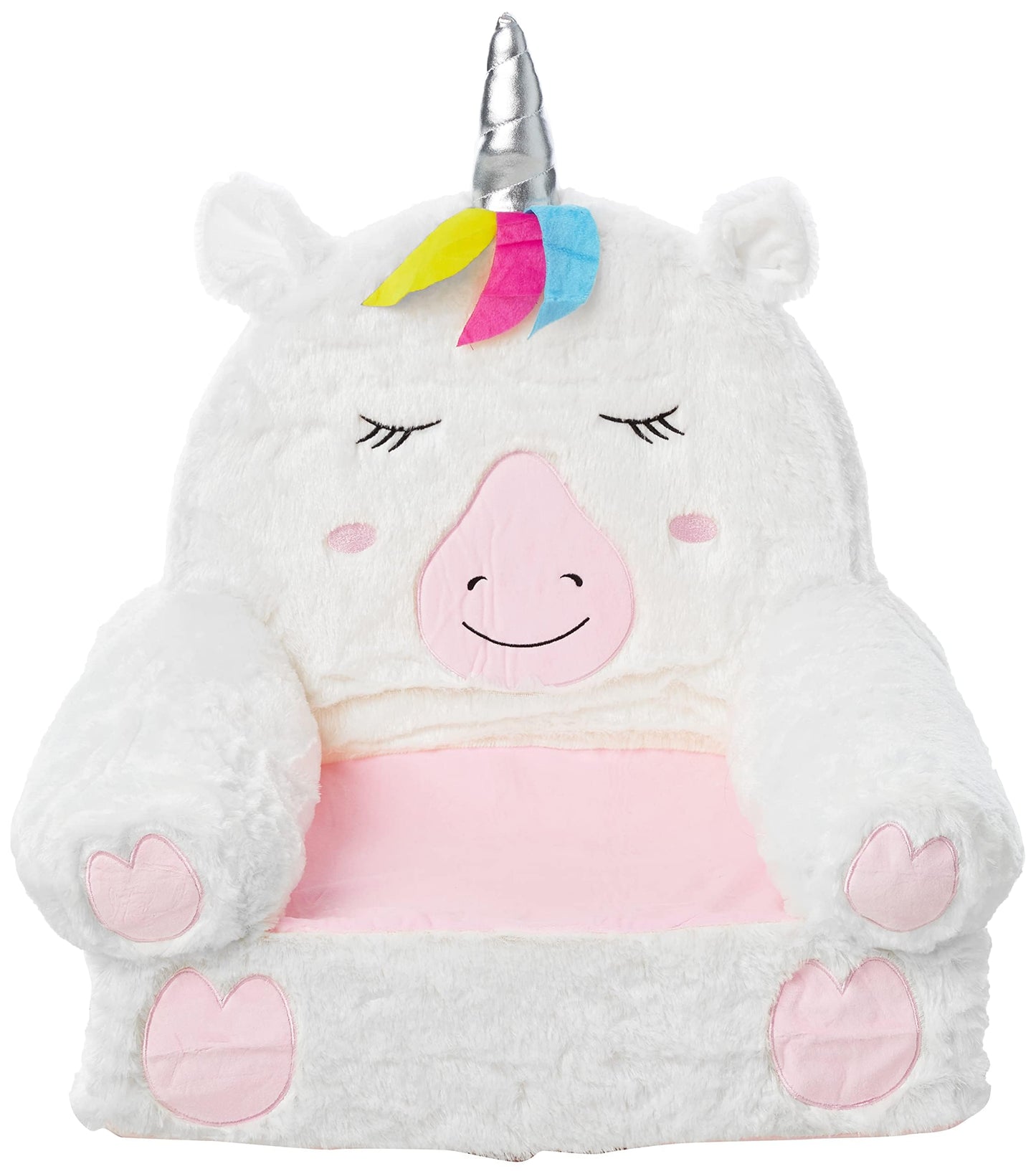 Amazon Basics Children's Plush Chair, Unicorn