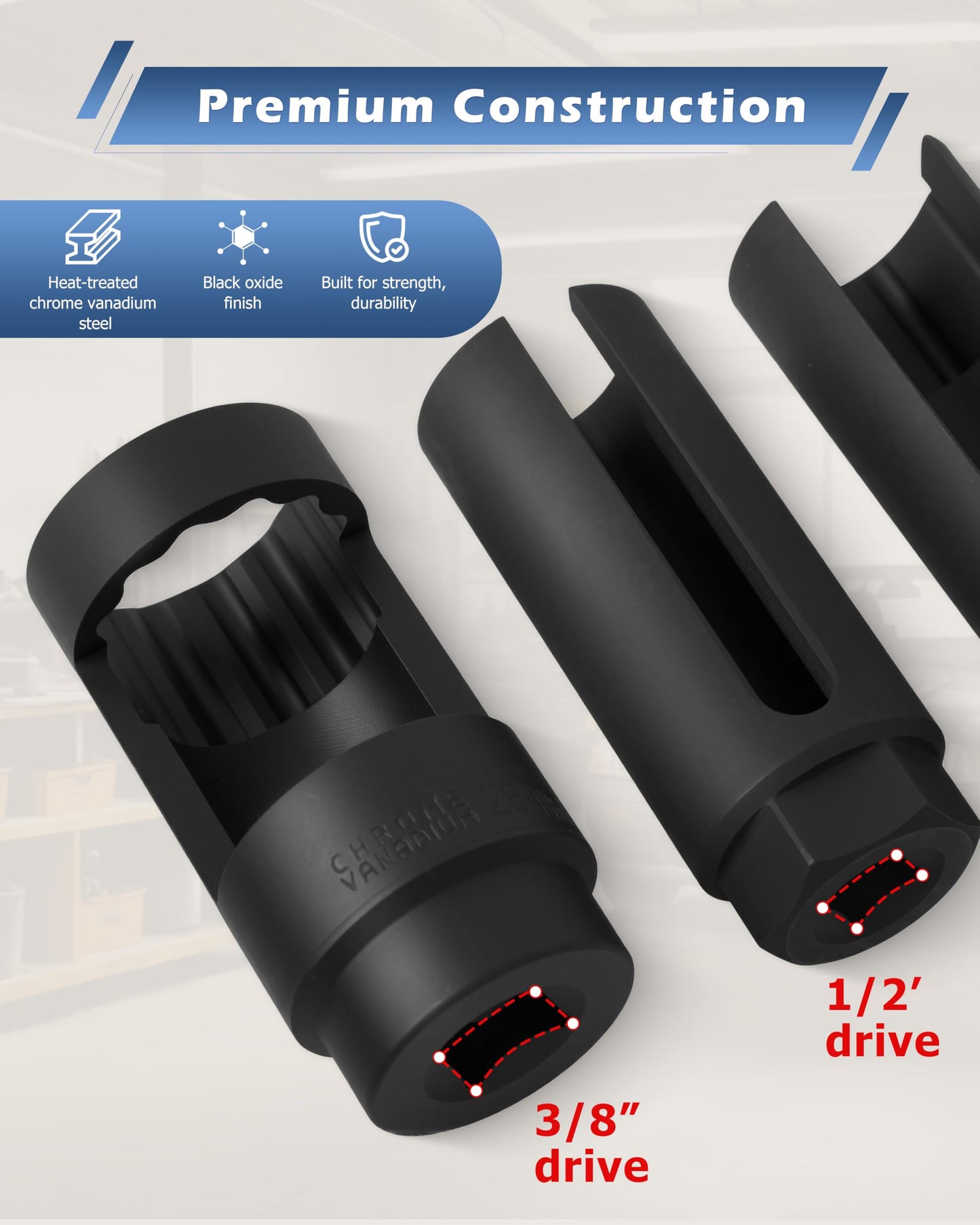 DAYUAN 10Pcs Oxygen Sensor Socket Set Sensor Oil Pressure Sending Unit Removal Kit