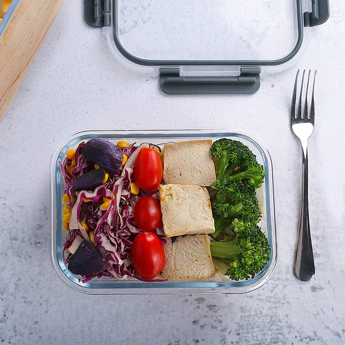 M MCIRCO 10-Pack 22 Oz Glass Meal Prep Containers with Lids - Microwave, Oven, Freezer & Dishwasher Safe