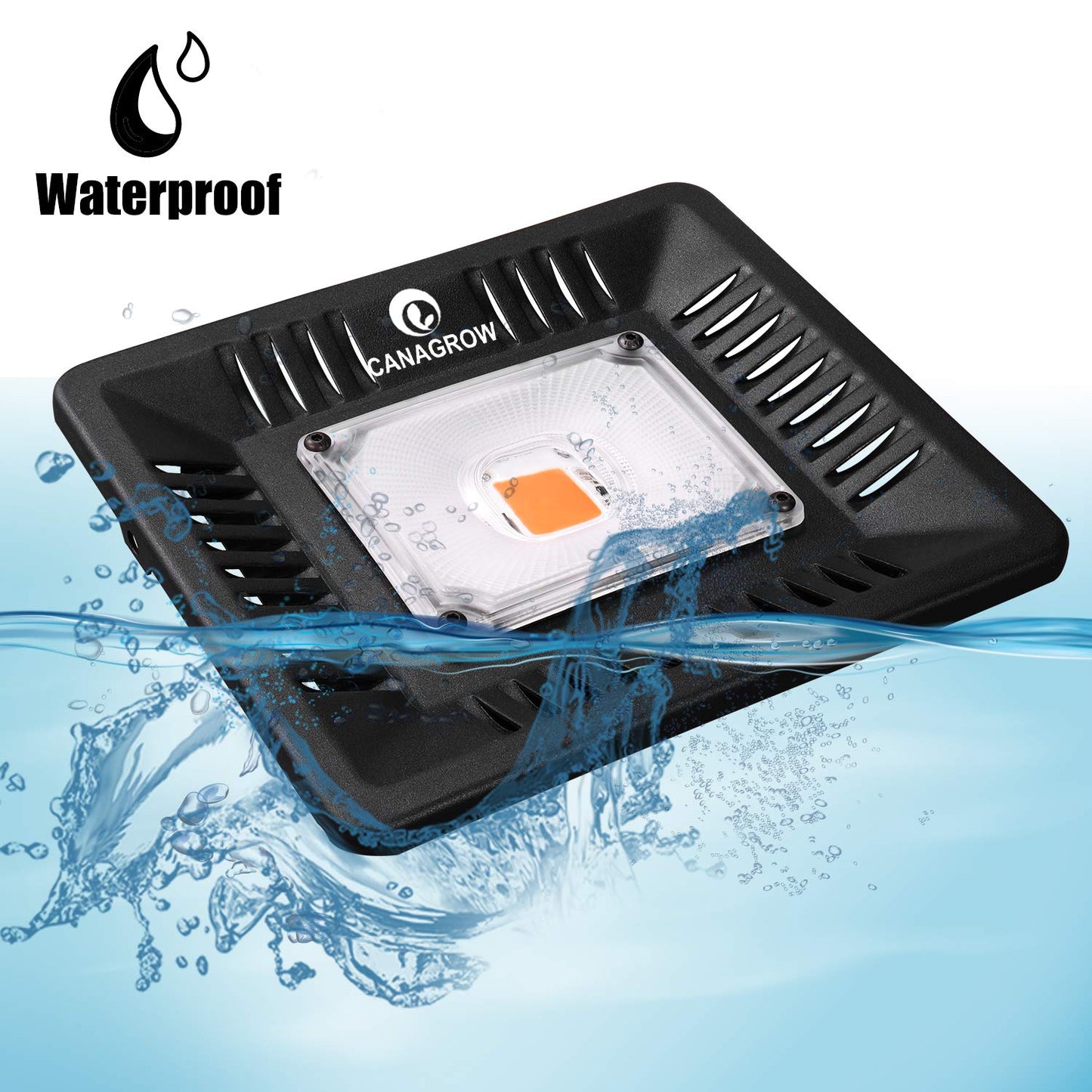 CANAGROW Full Spectrum LED Grow Lights for Indoor Plants, Waterproof COB Outdoor Grow Light, Plant Growing Lamps Refugium Light for Saltwater Aquarium, Heating Lamps for Plants Seeding, Veg, Blooming