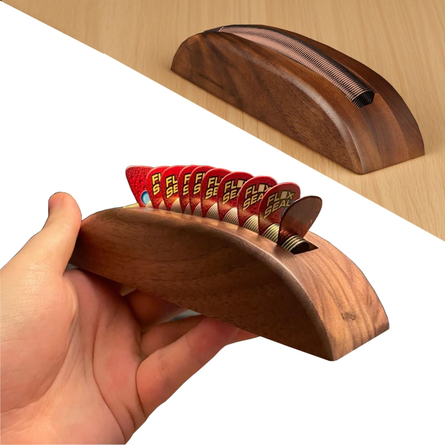 WANLIAN Guitar Pick Holder,pick holder,Wood Guitar Pick Holder,Guitar picks collection and display,Suitable for all types of guitar picks