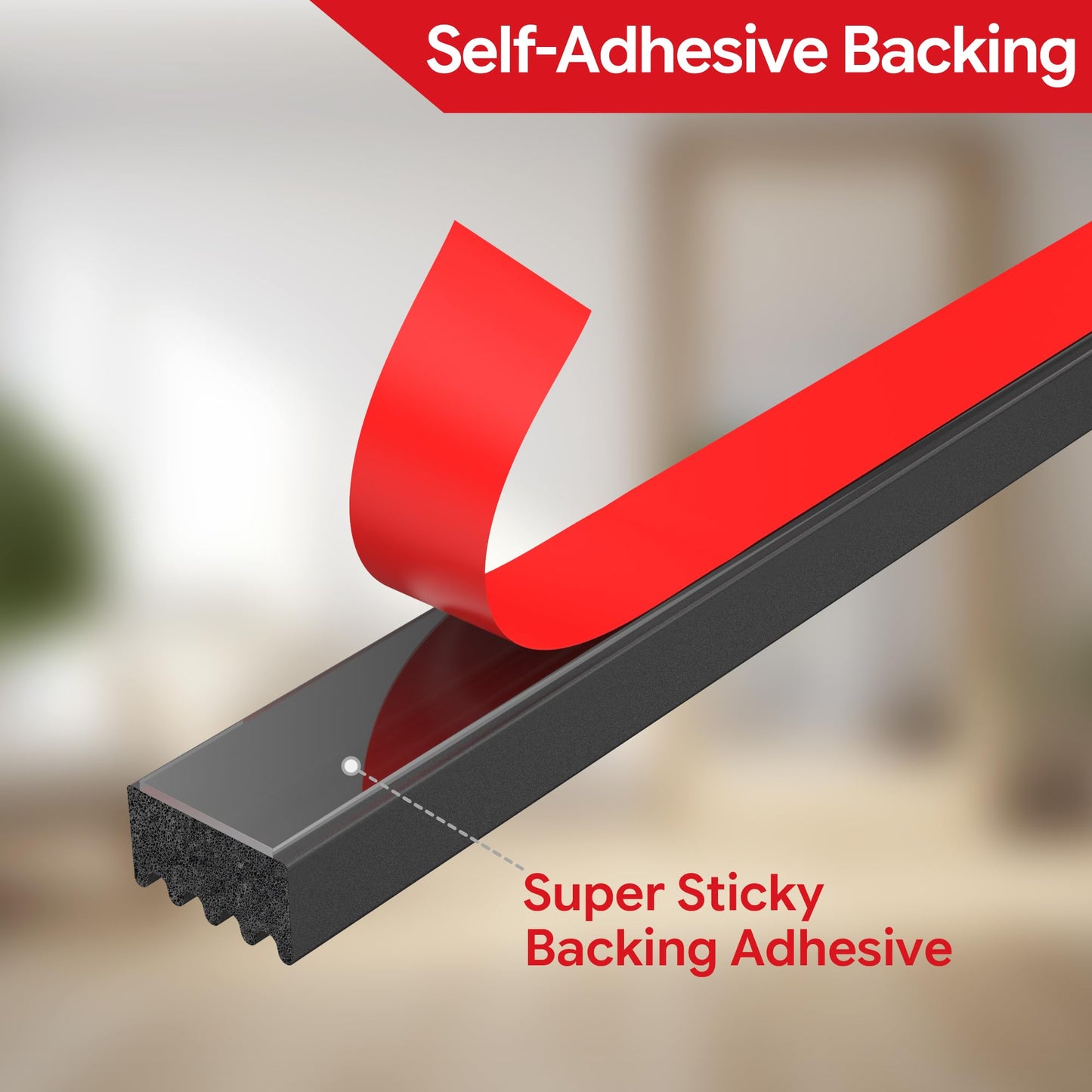 26 Feet Weather Stripping Door Seal EPDM Foam Rubber Seal Strip Weather Stripping for Door, Window, RV, Boat, Auto, Truck, Marine