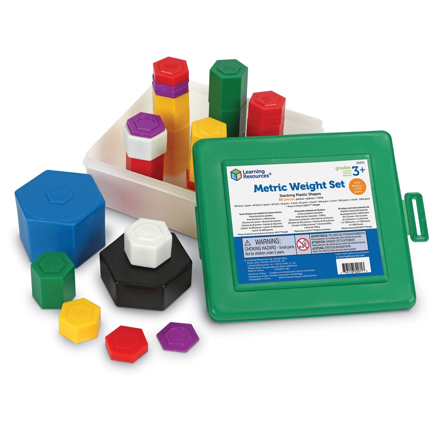 Learning Resources 32071 32071 Metric Weight Set