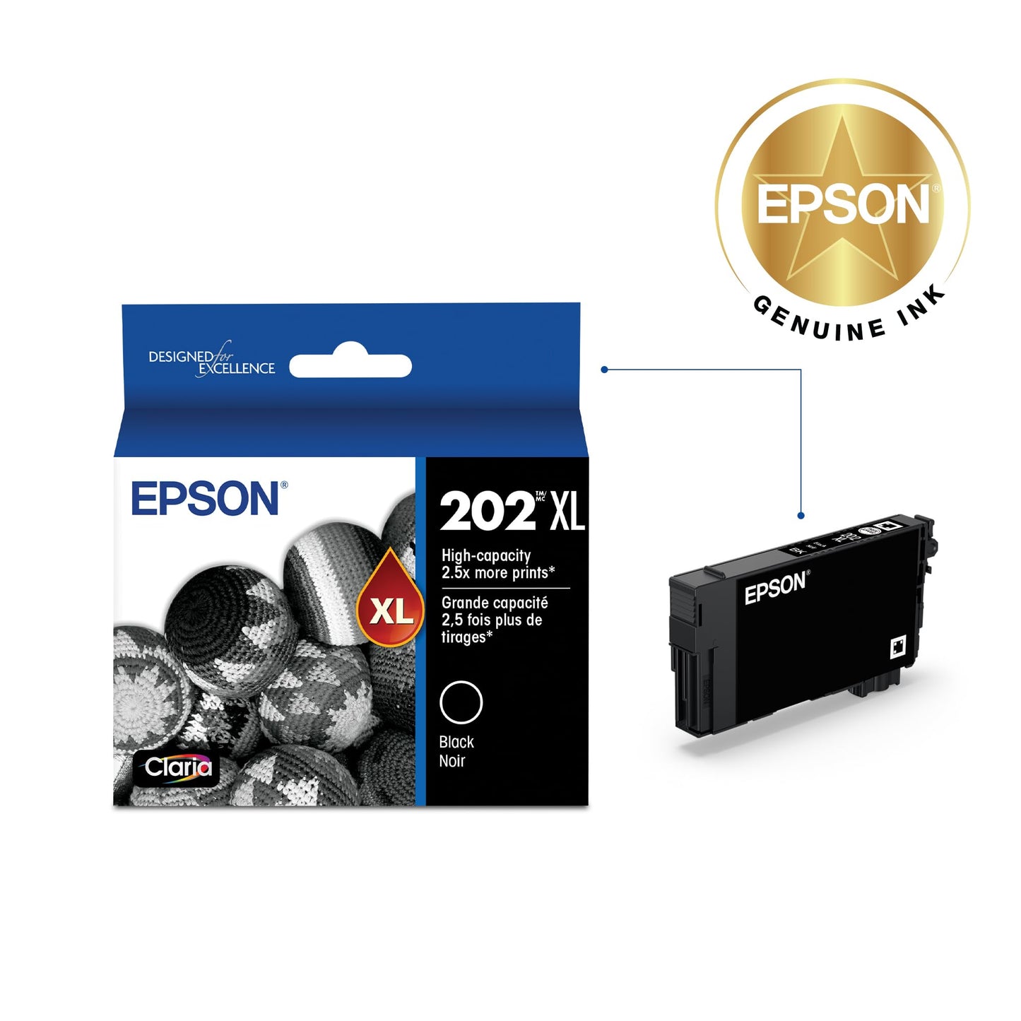 Epson T202XL DuraBrite Ultra High Capacity Ink Cartridge, Black (T202XL120-S)