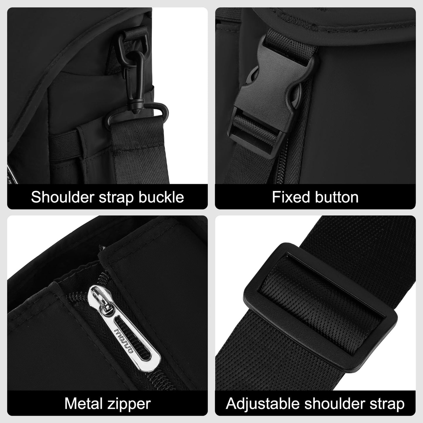 MOSISO Messenger Bag for Men, 15.6 inch Computer Laptop Bags with Laptop Compartment for Work Business Office Travel, Crossbody Satchel bags Briefcase Shoulder Bag Bookbag for College Teacher, Black