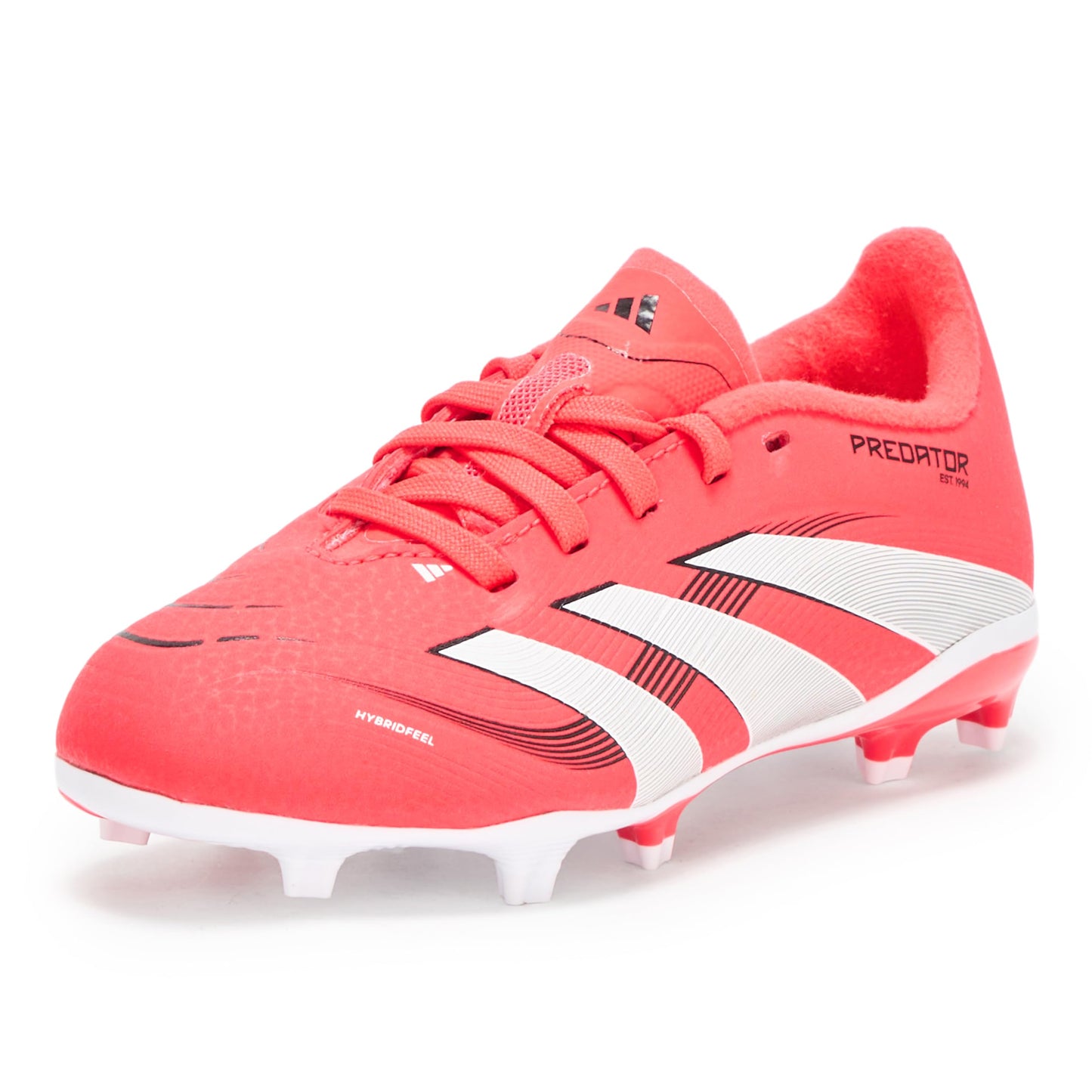 adidas Unisex-Kids League Predator Firm Ground/Multi Ground Soccer,Lucid Red/White/Black,6