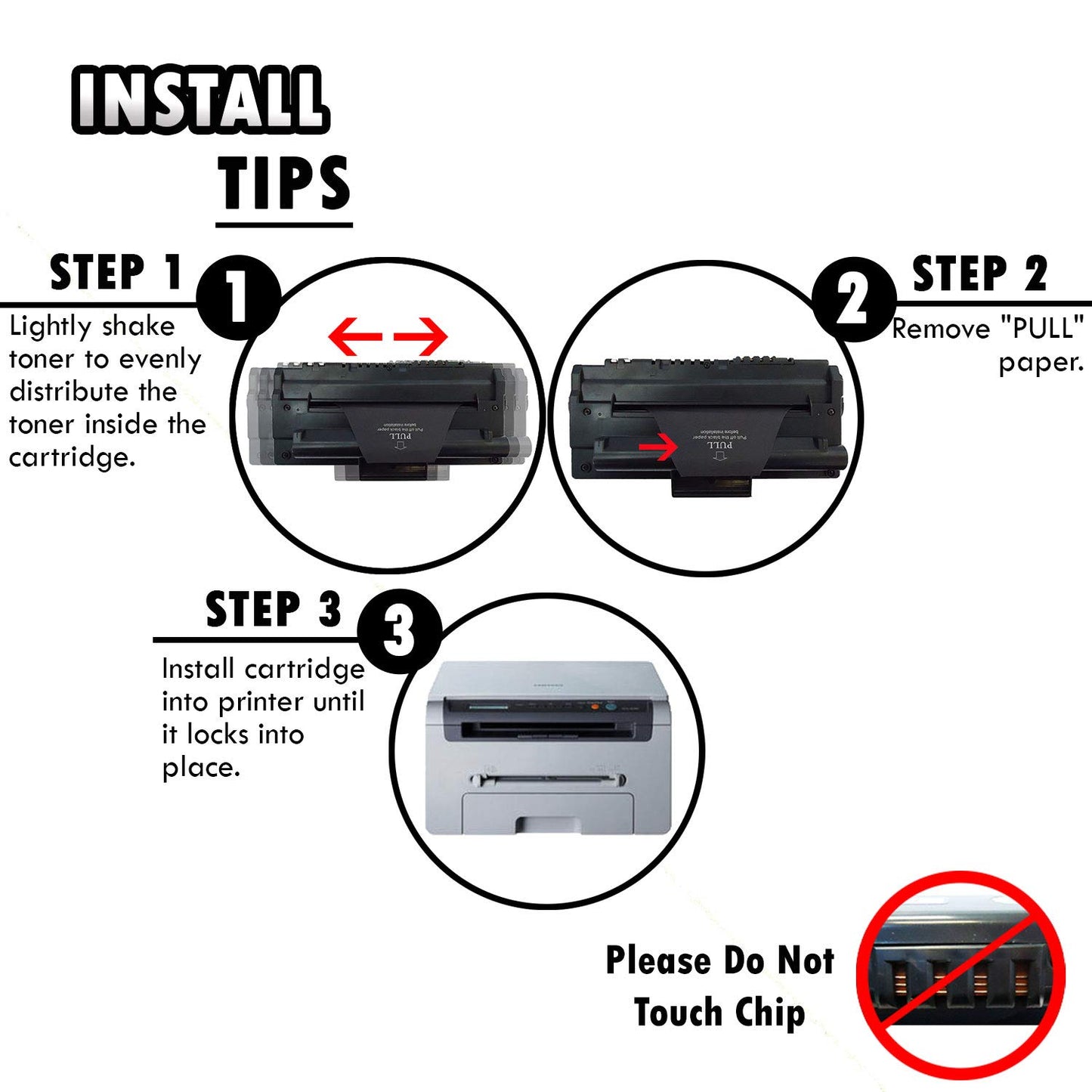 3 Inkfirst Compatible Toner Cartridges Compatible with Samsung SCX-D4200A (SCXD4200A) SCX-4200 SCX4200 Black
